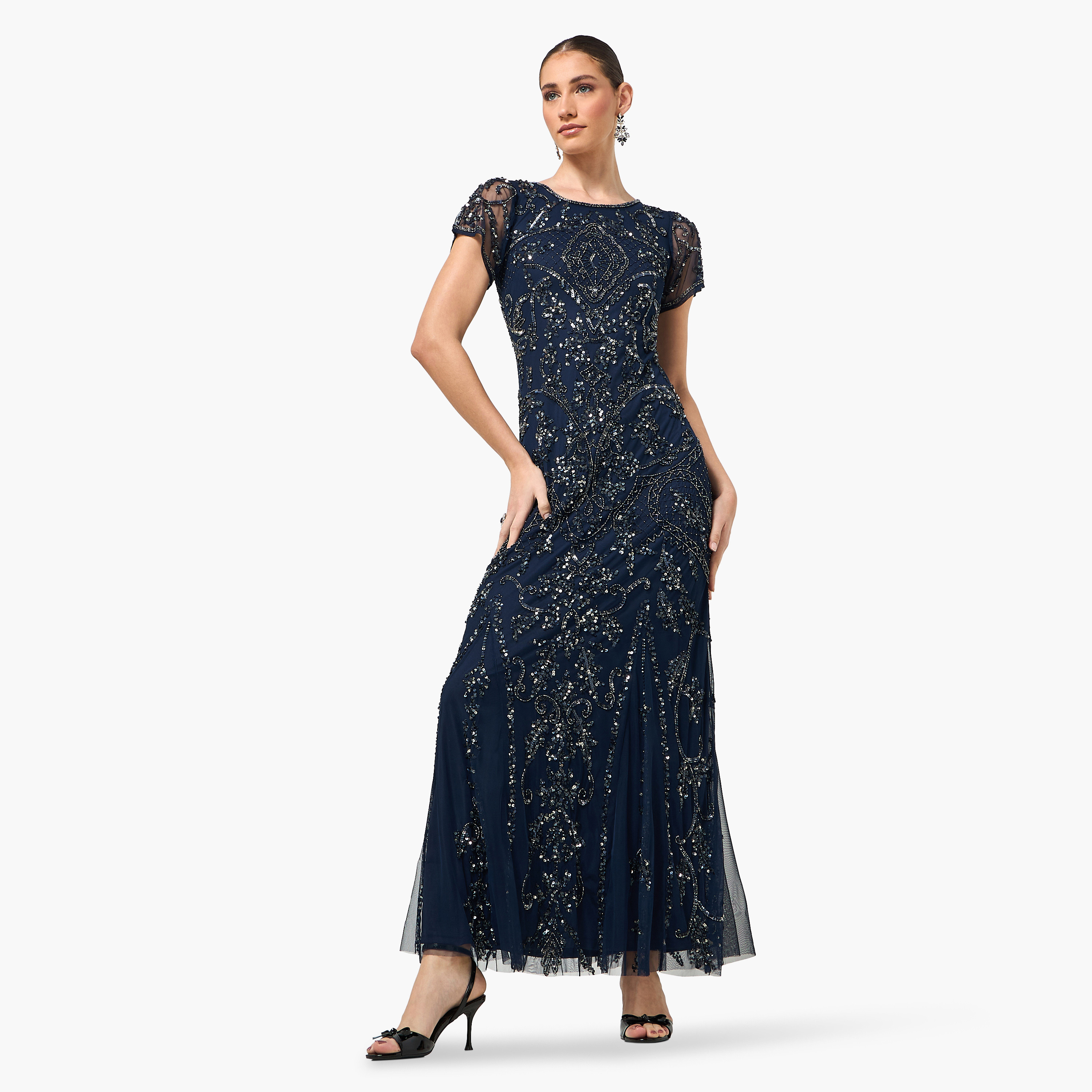 Amelia Rose Sequined Trumpet Women's Evening Maxi Dress-women-clothing-dresses-image-1