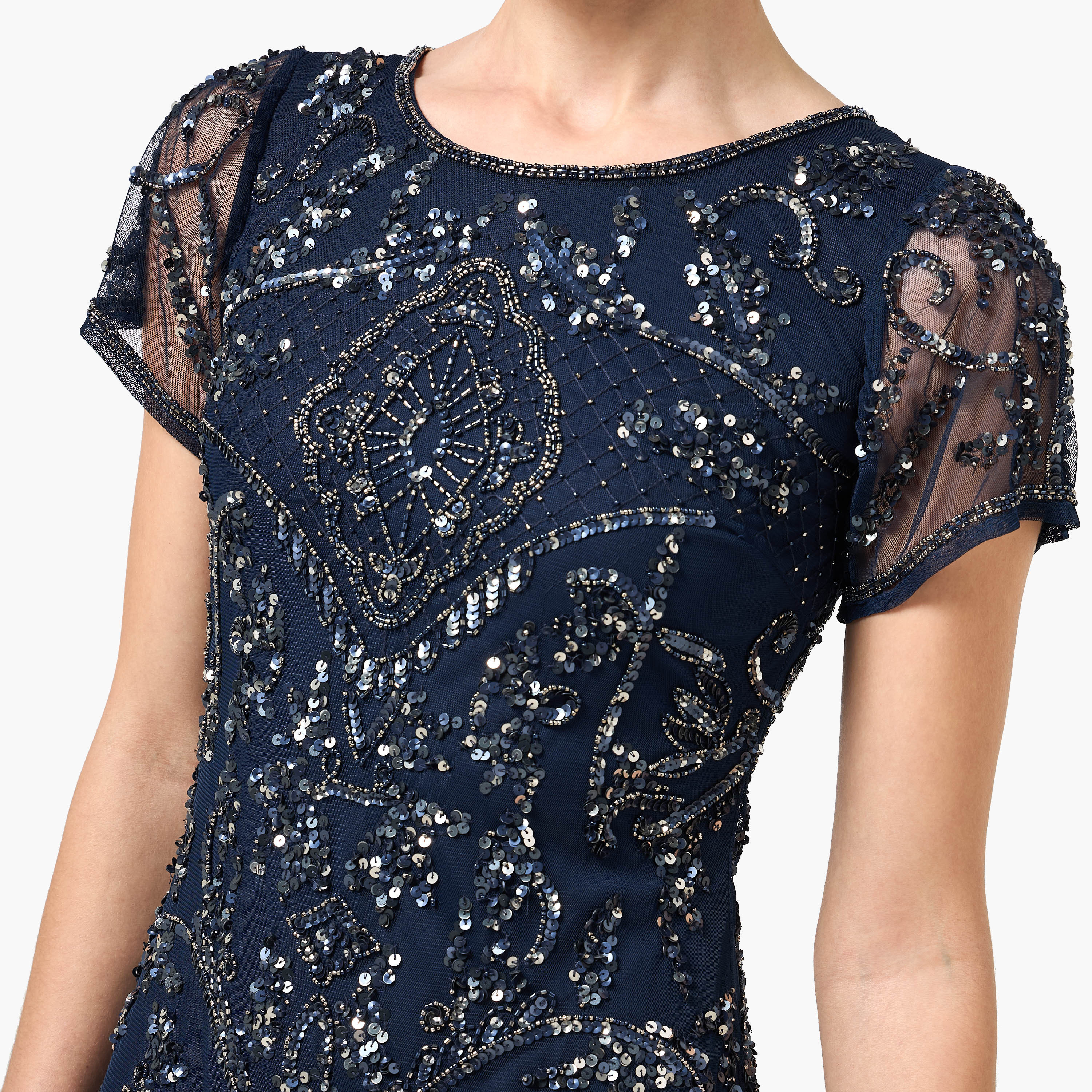 Amelia Rose Sequined Trumpet Women's Evening Maxi Dress-women-clothing-dresses-image-2