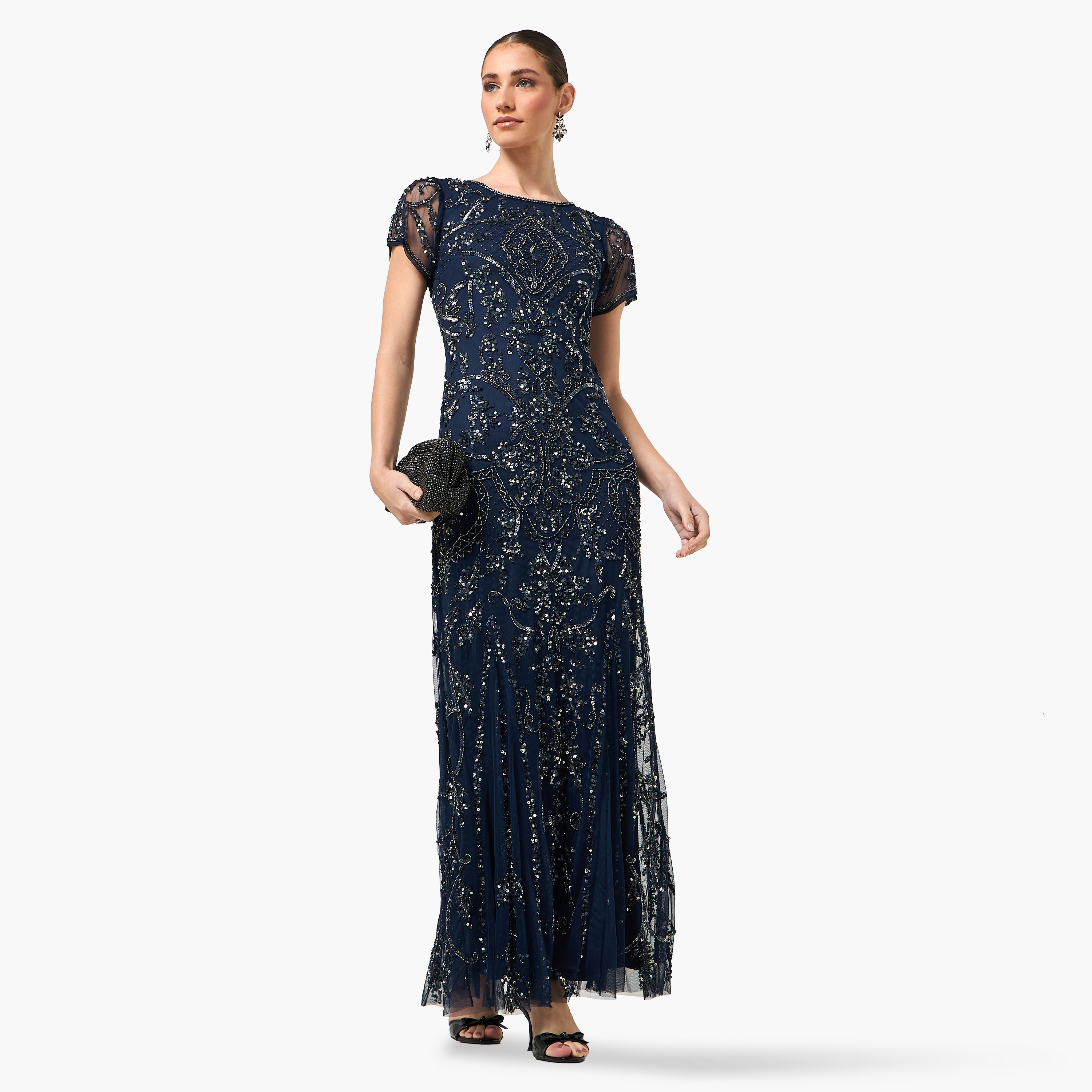 Amelia Rose Sequined Trumpet Women's Evening Maxi Dress-women-clothing-dresses-image-3