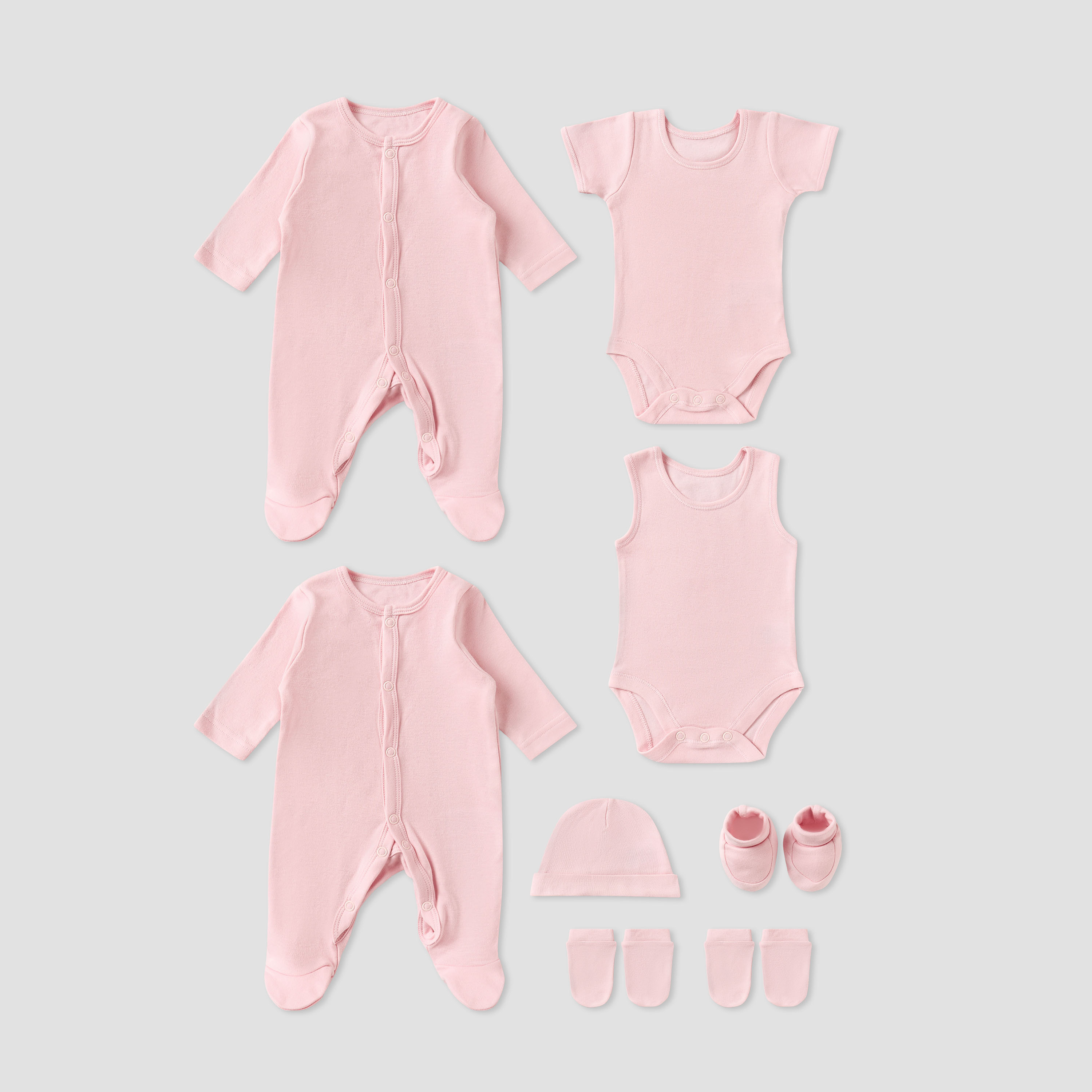 Set of 8 Juniors Clothing Gift Set with Snap Button Closure-baby-boys-clothing-setsandcoords-image-1