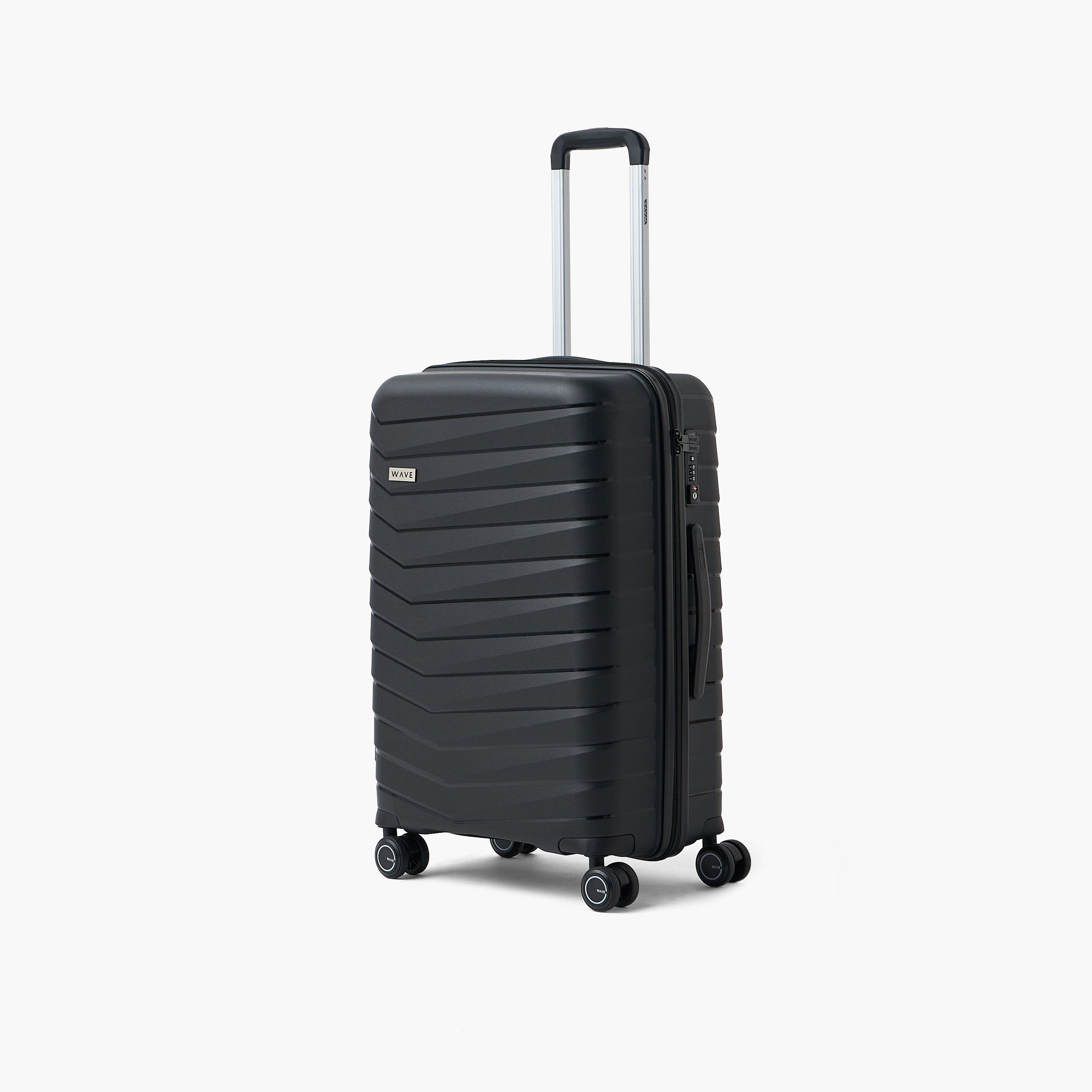 WAVE Textured Hardcase Trolley Bag with Retractable Handle - Set of 3-travel-luggagesandbags-luggage-image-2