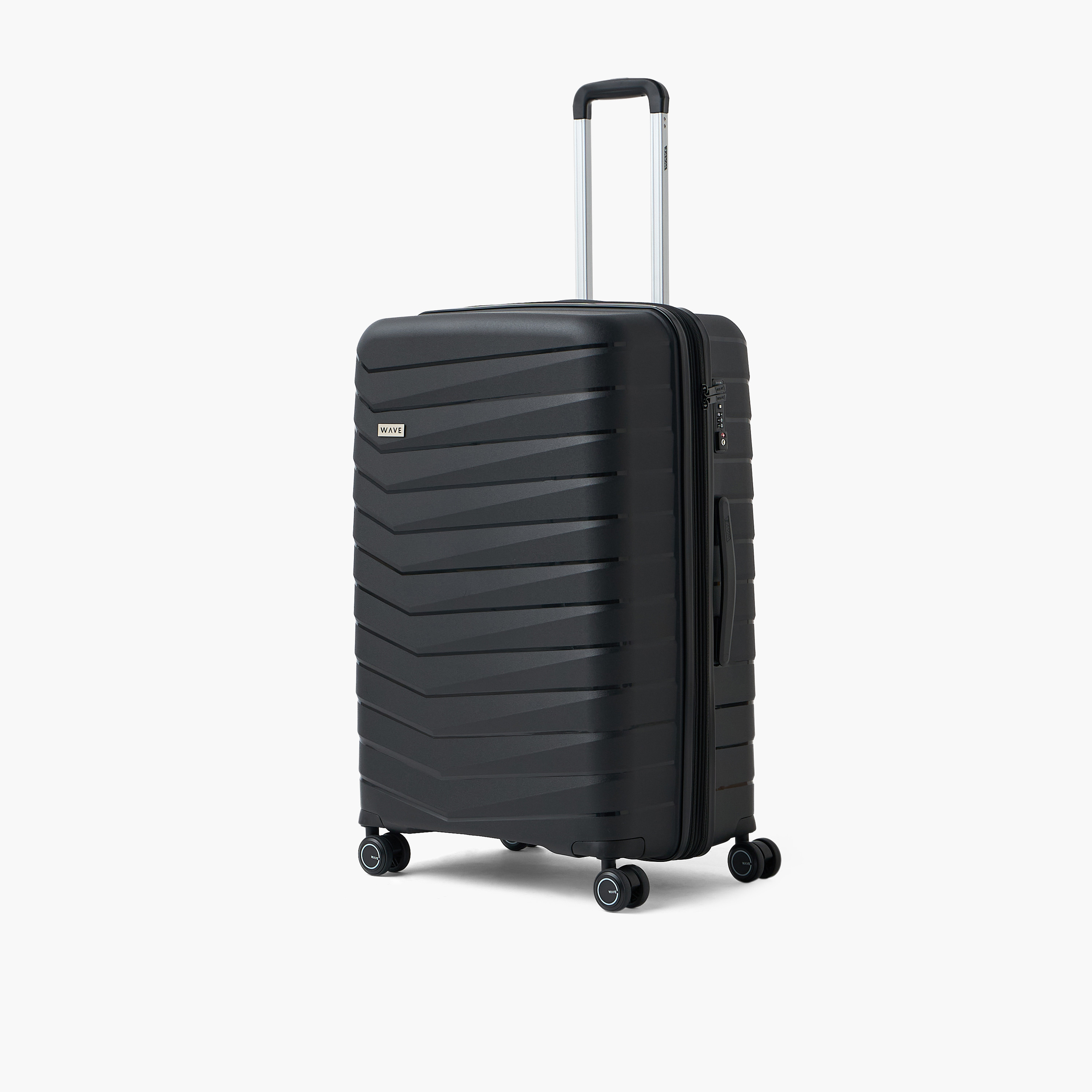 WAVE Textured Hardcase Trolley Bag with Retractable Handle - Set of 3-travel-luggagesandbags-luggage-image-3