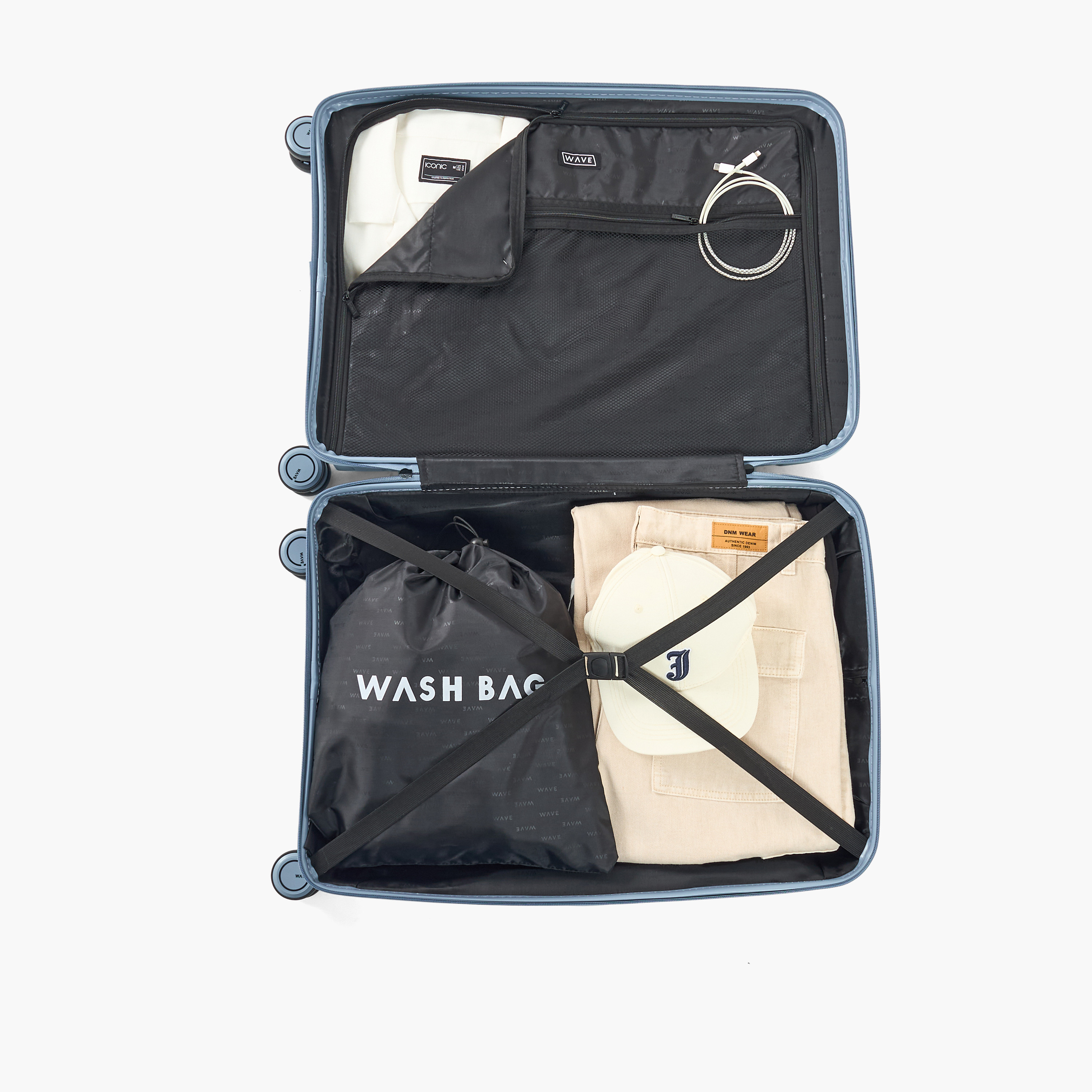 WAVE Textured Hardcase Trolley Bag with Retractable Handle - Set of 3-travel-luggagesandbags-luggage-image-11