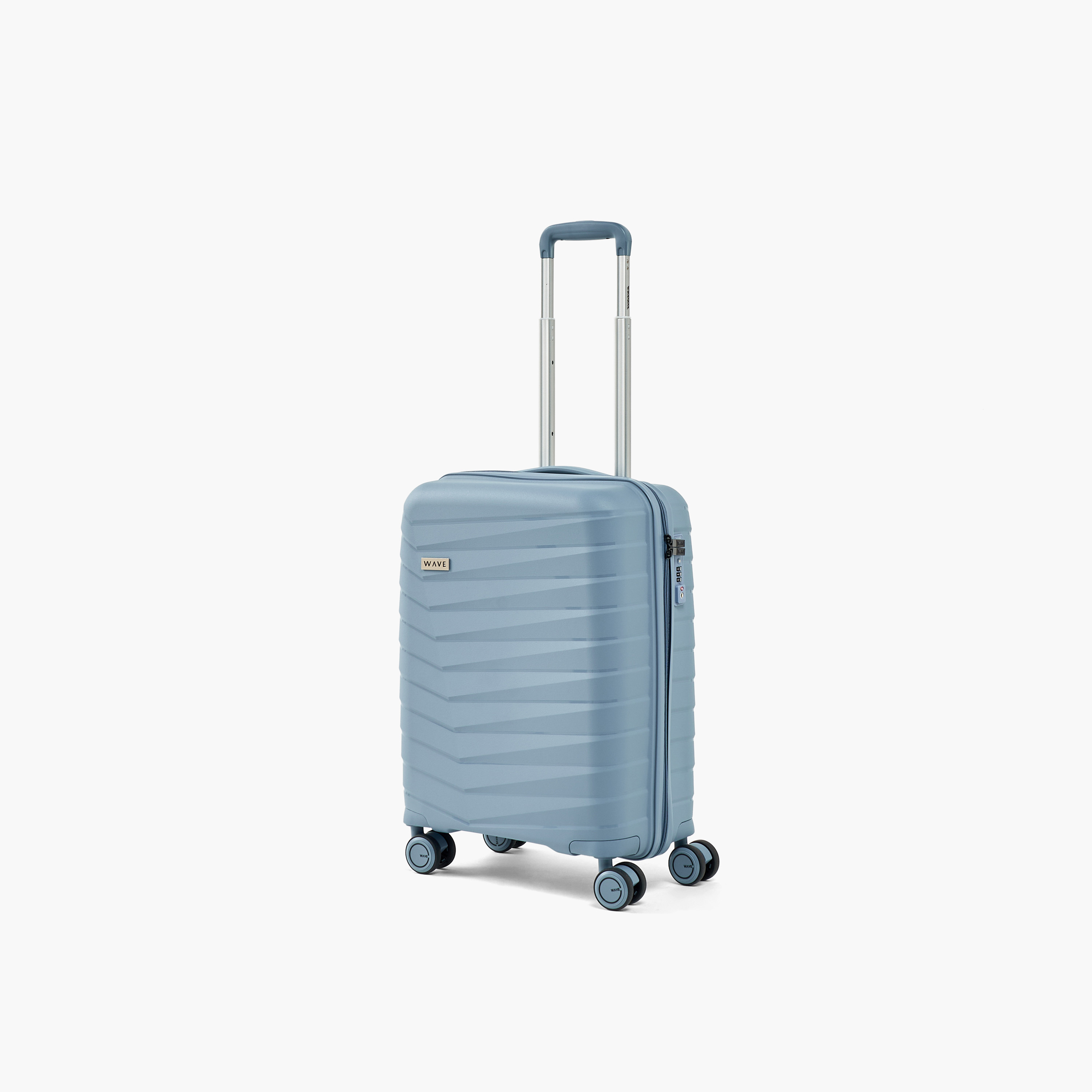 WAVE Textured Hardcase Trolley Bag with Retractable Handle - Set of 3-travel-luggagesandbags-luggage-image-2