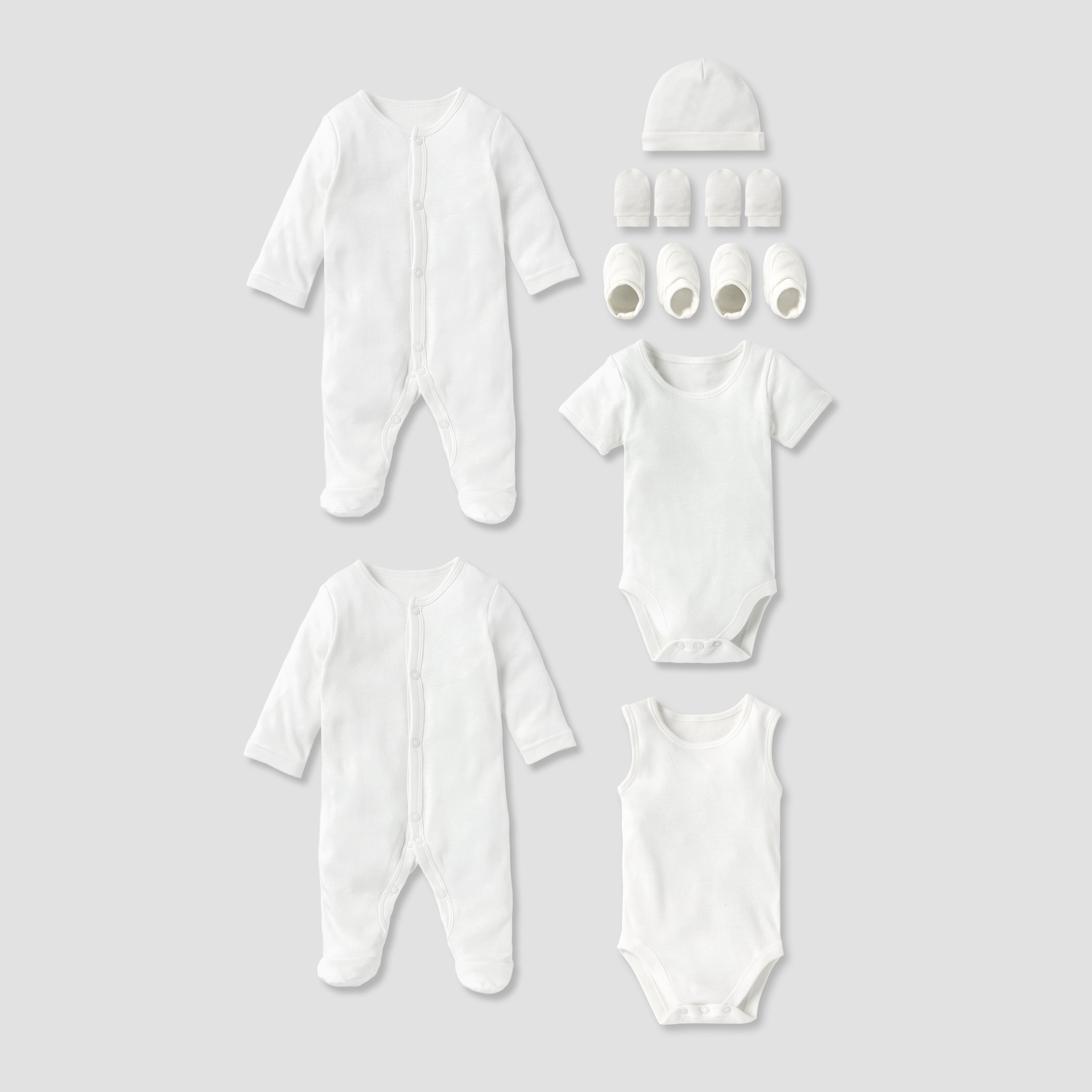 طقم ملابس سادة من جونيورز - 8 قطع-baby-girls-clothing-setsandcoords-image-1