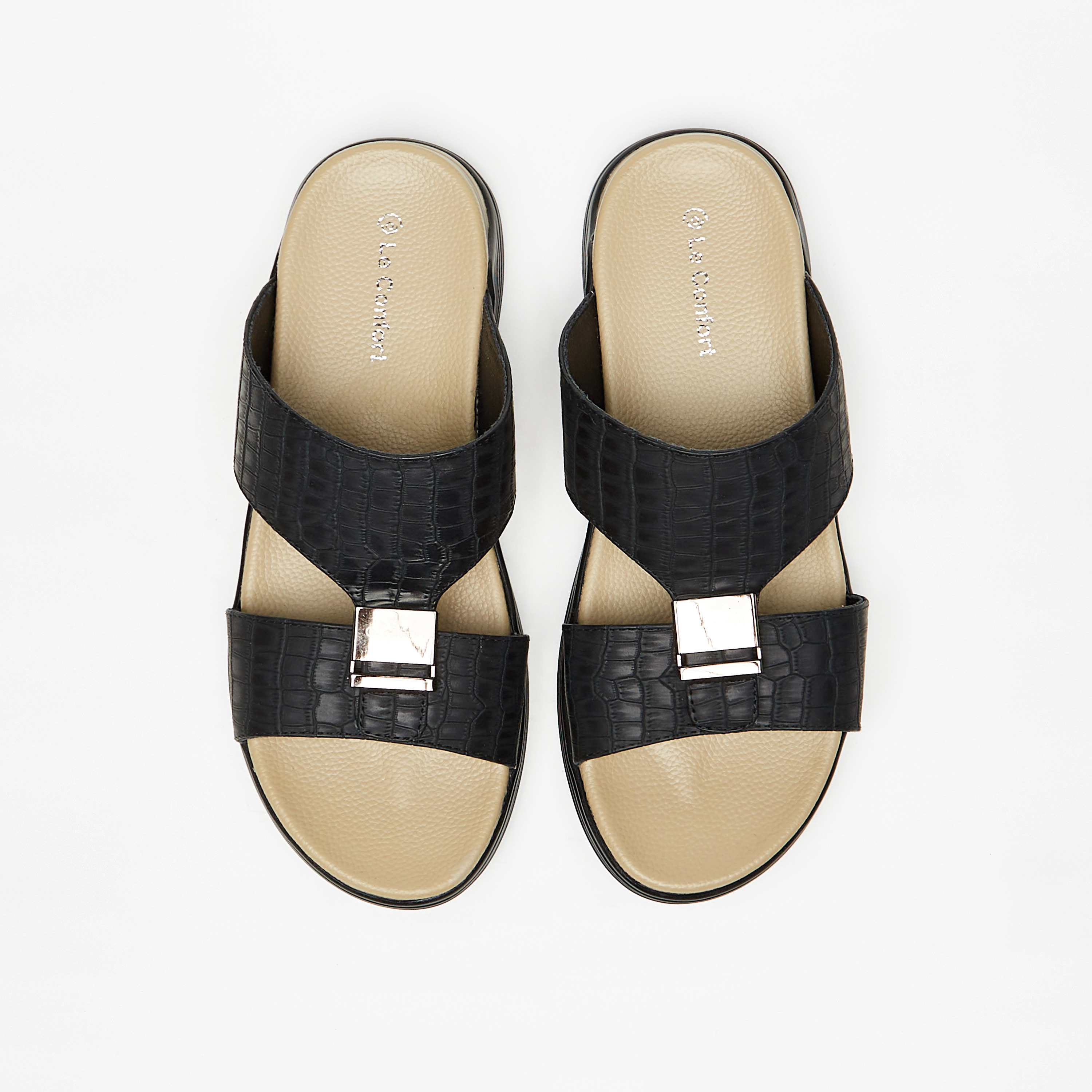 Le Confort Textured Slip-On Sandals-men-shoes-sandals-image-1