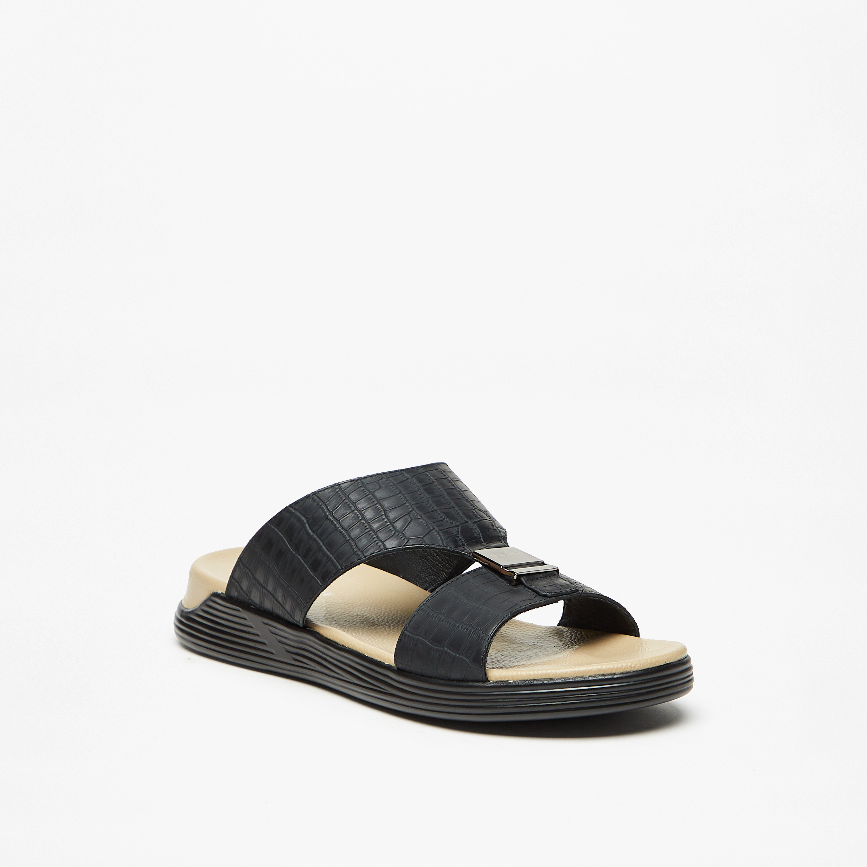 Le Confort Textured Slip-On Sandals-men-shoes-sandals-image-2