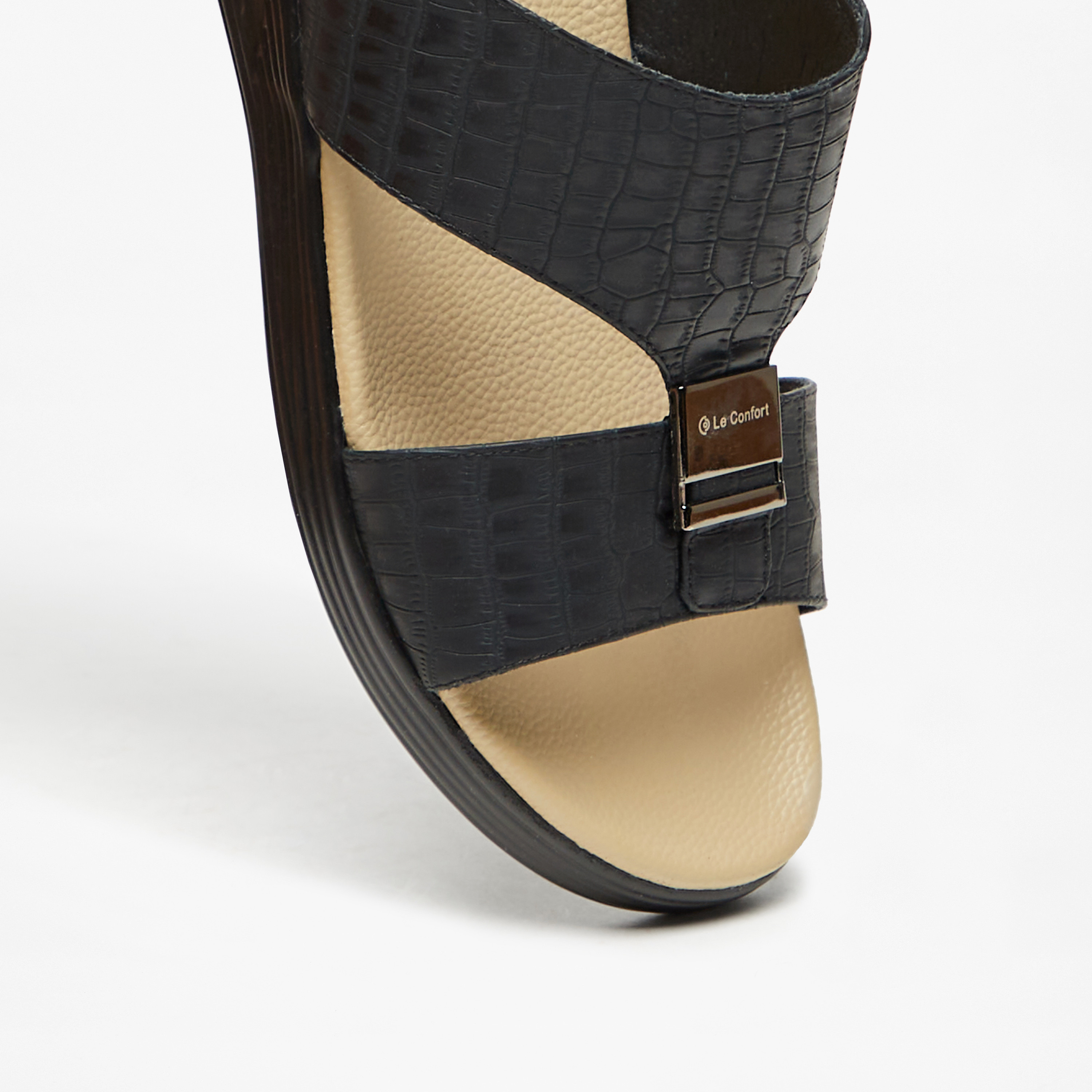 Le Confort Textured Slip-On Sandals-men-shoes-sandals-image-4