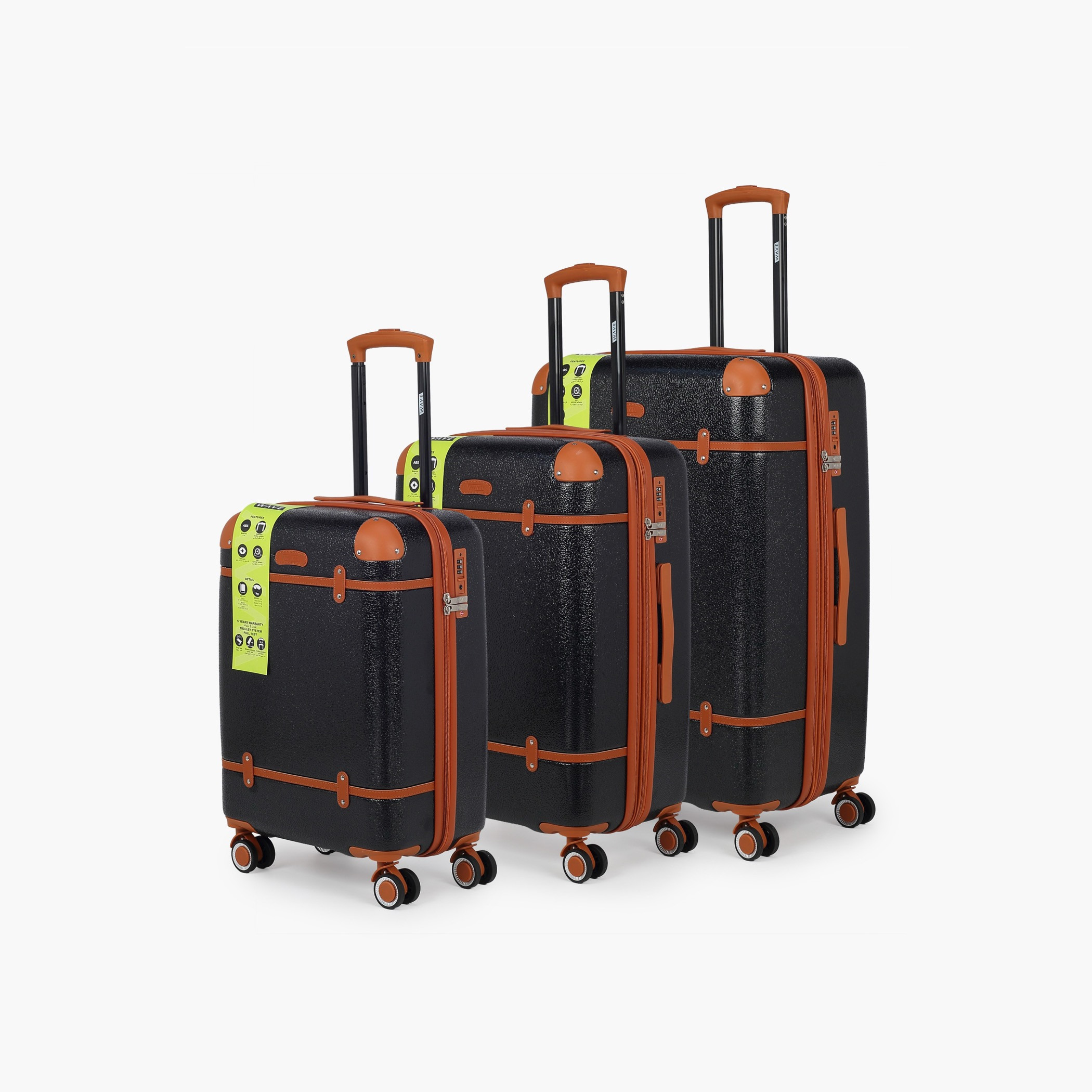 طقم شنط سفر ترولي صلبة مع قفل 3 قطع من ويف-travel-luggagesandbags-luggage-image-1