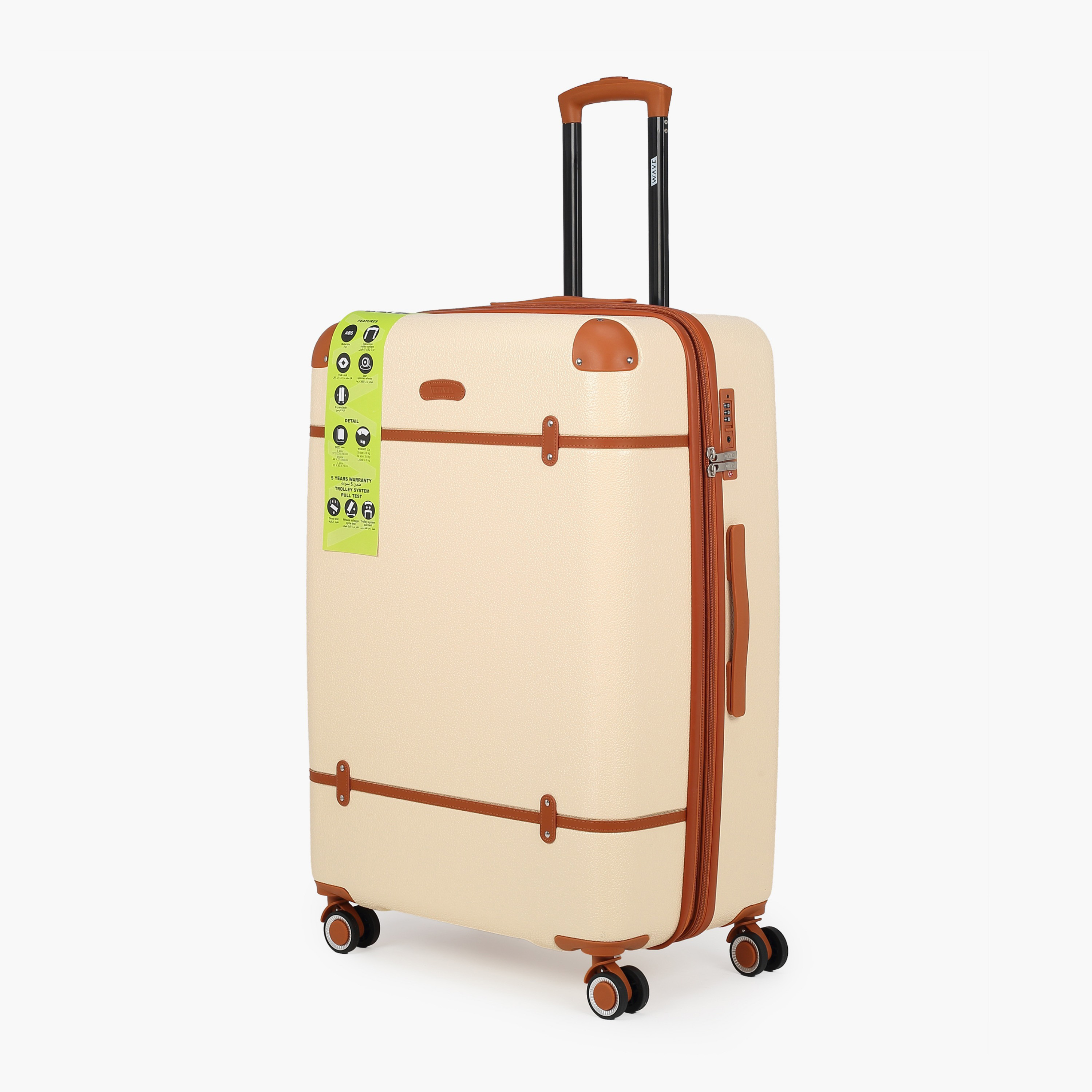 WAVE 3-Piece Hardcase Luggage Trolley Set with Lock-travel-luggagesandbags-luggage-image-12