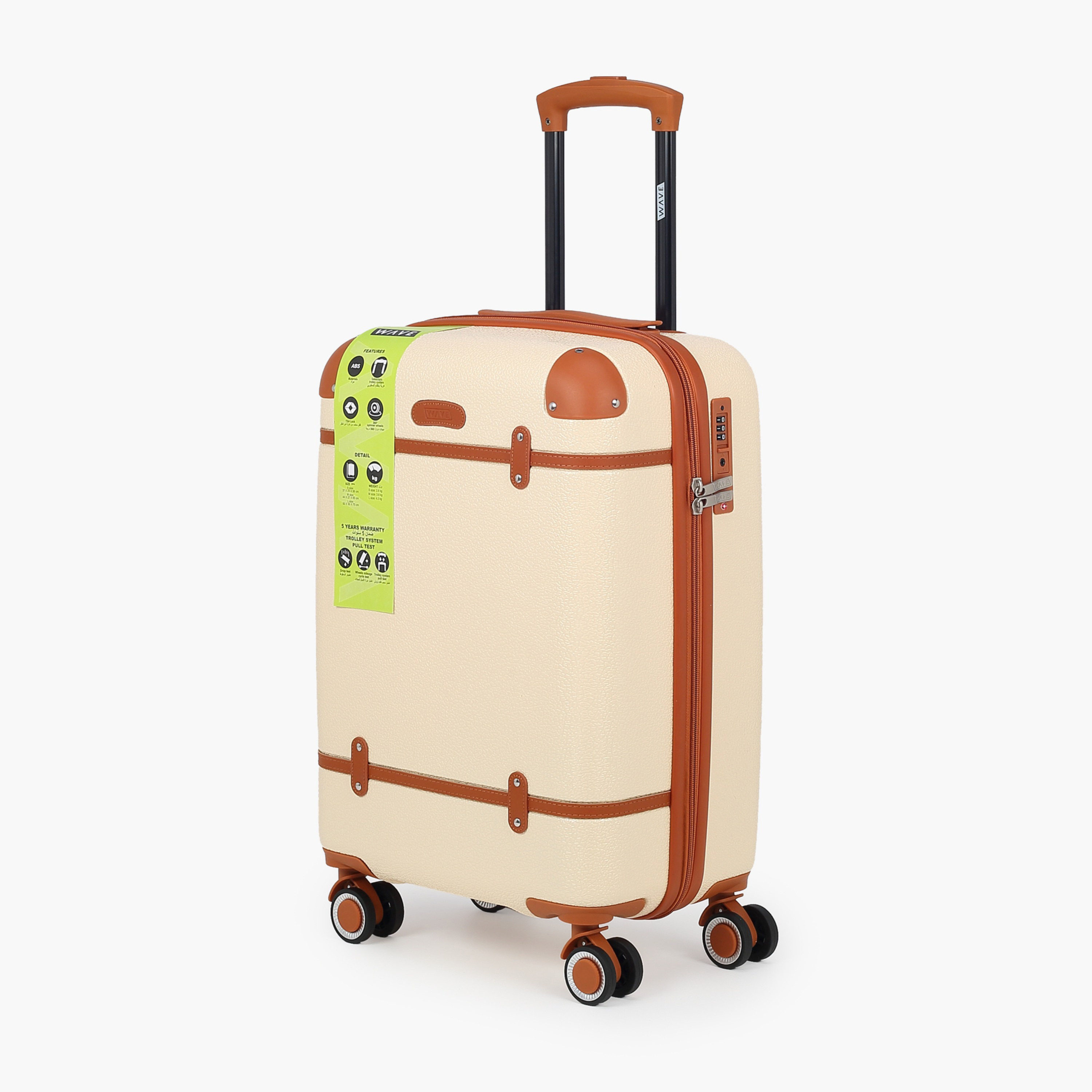 WAVE 3-Piece Hardcase Luggage Trolley Set with Lock-travel-luggagesandbags-luggage-image-2