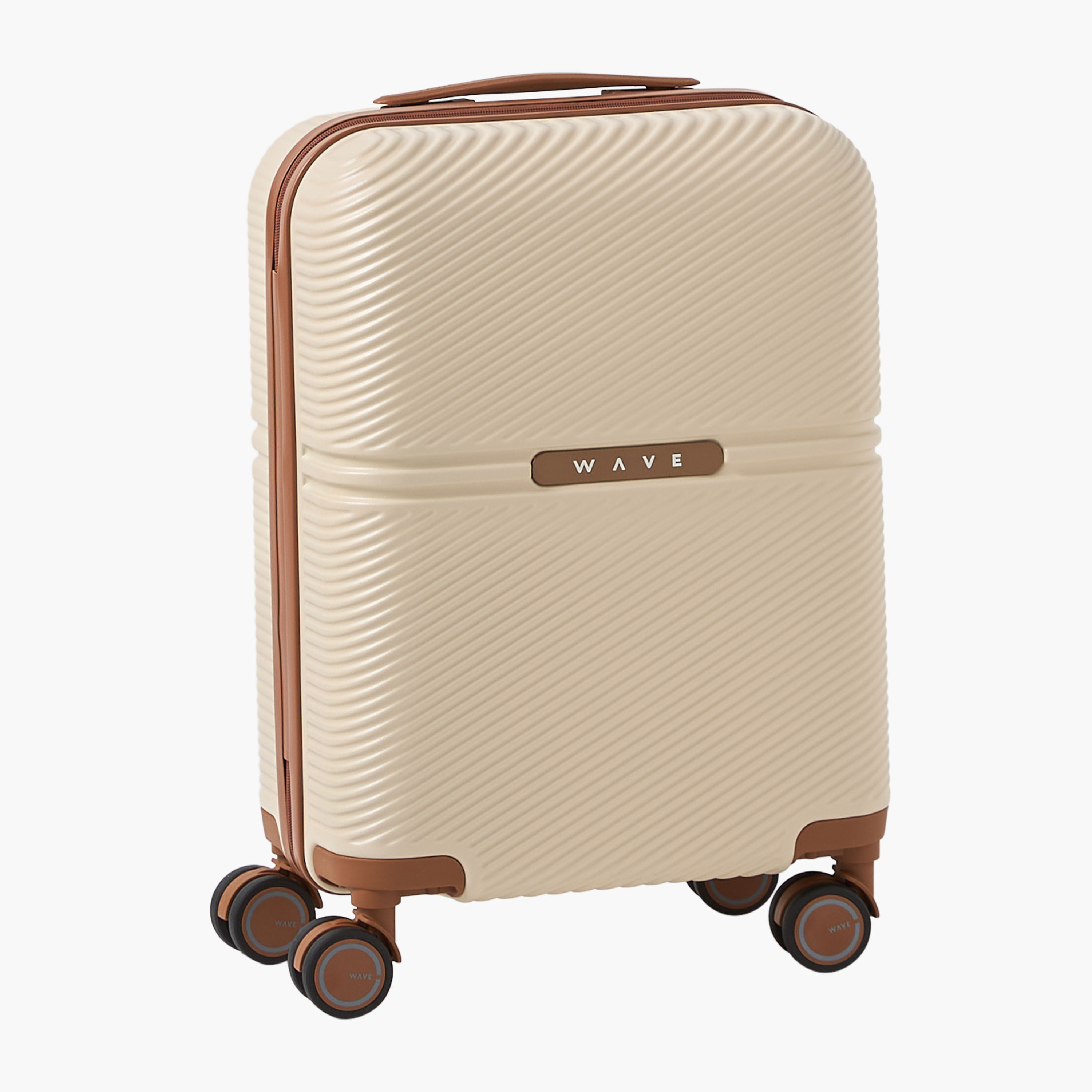 WAVE 3-Piece Textured Hardcase Luggage Trolley with Retractable Handle Set-travel-luggagesandbags-luggage-image-16