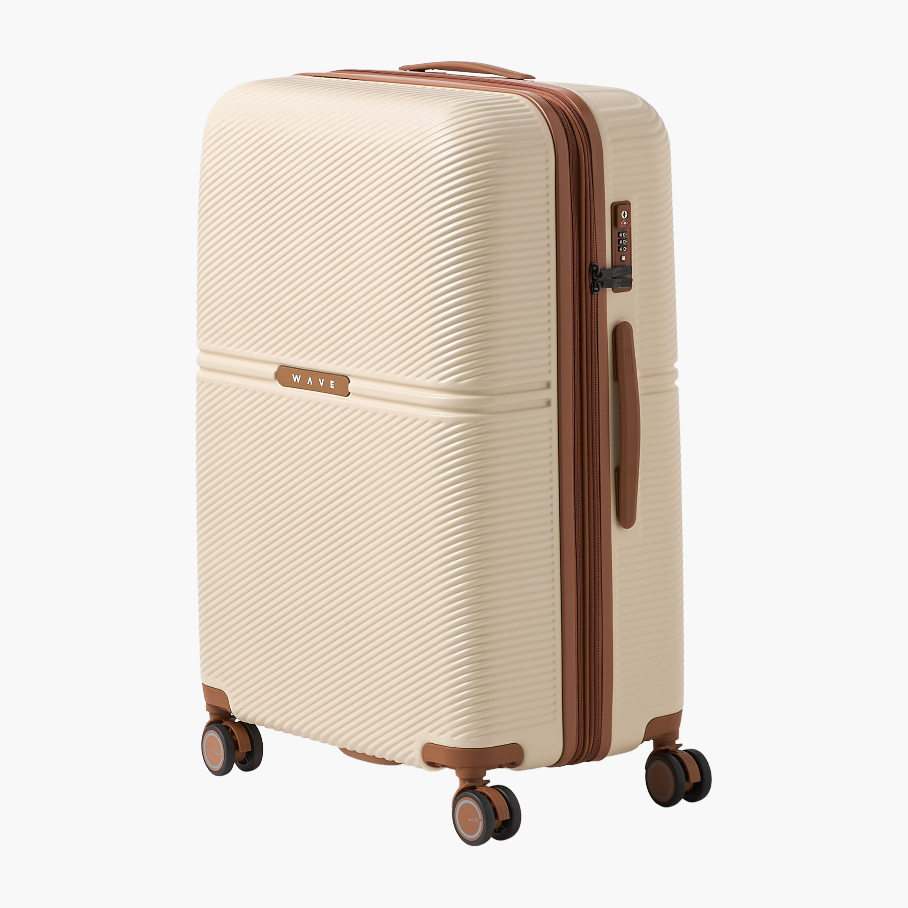 WAVE 3-Piece Textured Hardcase Luggage Trolley with Retractable Handle Set-travel-luggagesandbags-luggage-image-18
