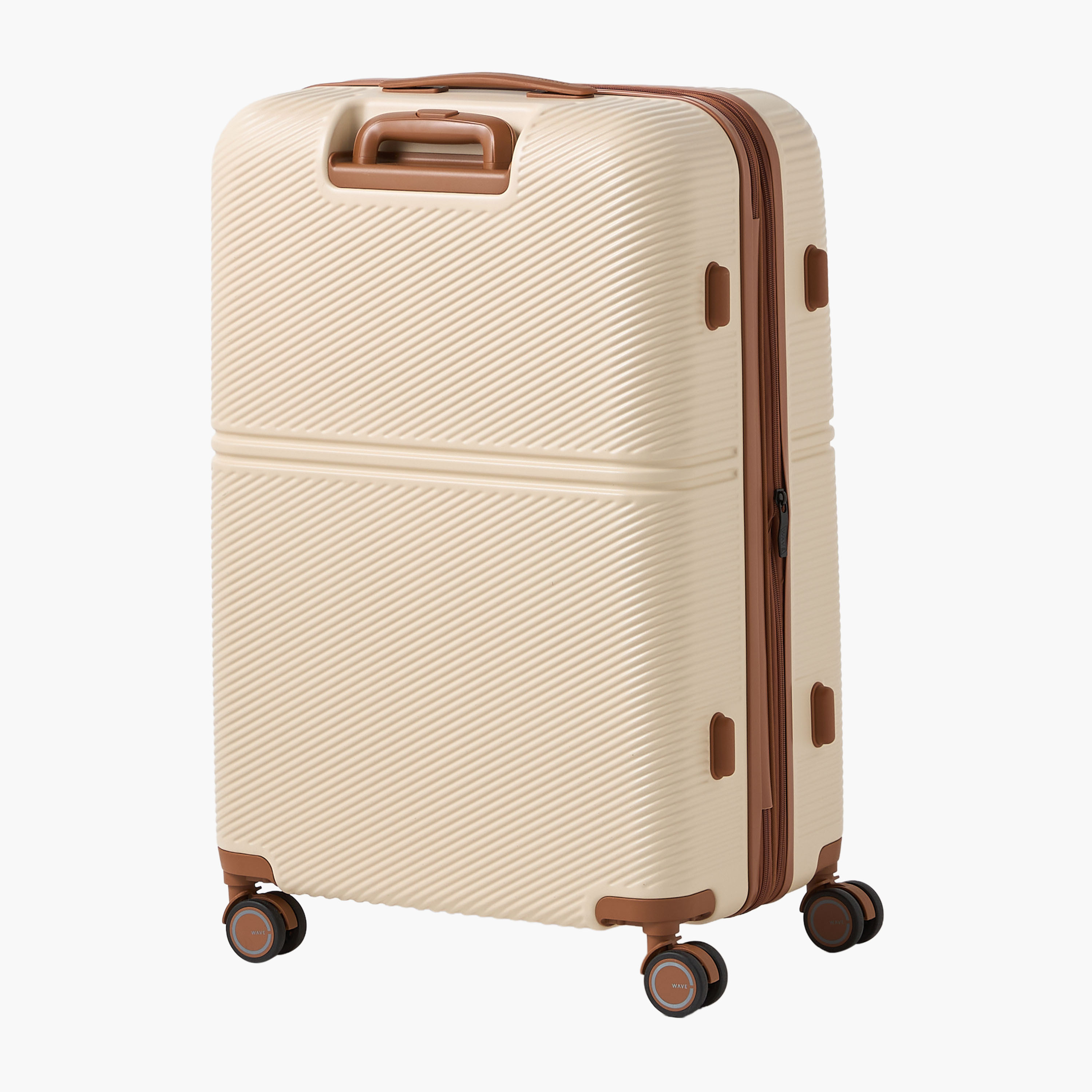 WAVE 3-Piece Textured Hardcase Luggage Trolley with Retractable Handle Set-travel-luggagesandbags-luggage-image-20