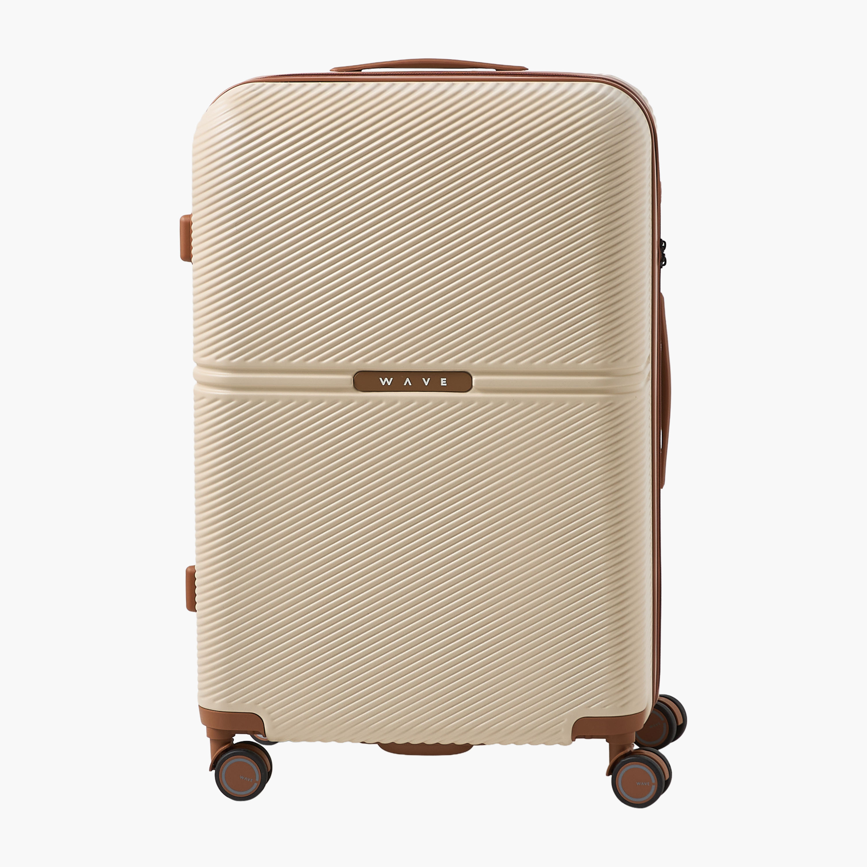 WAVE 3-Piece Textured Hardcase Luggage Trolley with Retractable Handle Set-travel-luggagesandbags-luggage-image-6