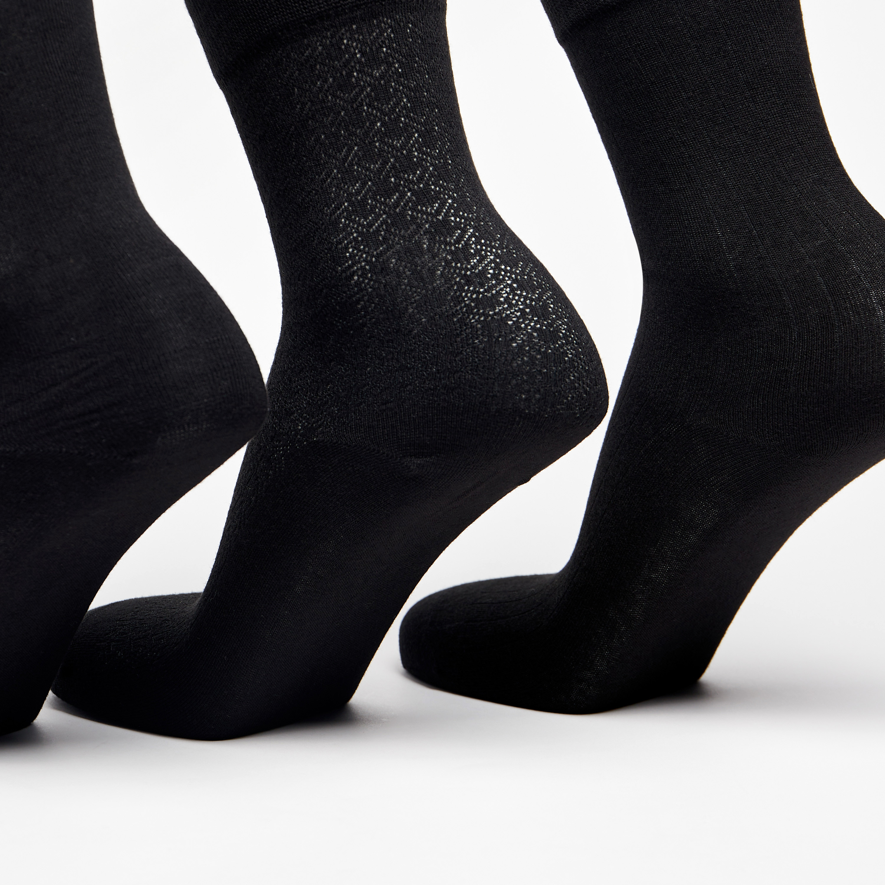 جوارب خيرزان متوسطة الطول - طقم 3 أزواج-men-socks-image-2