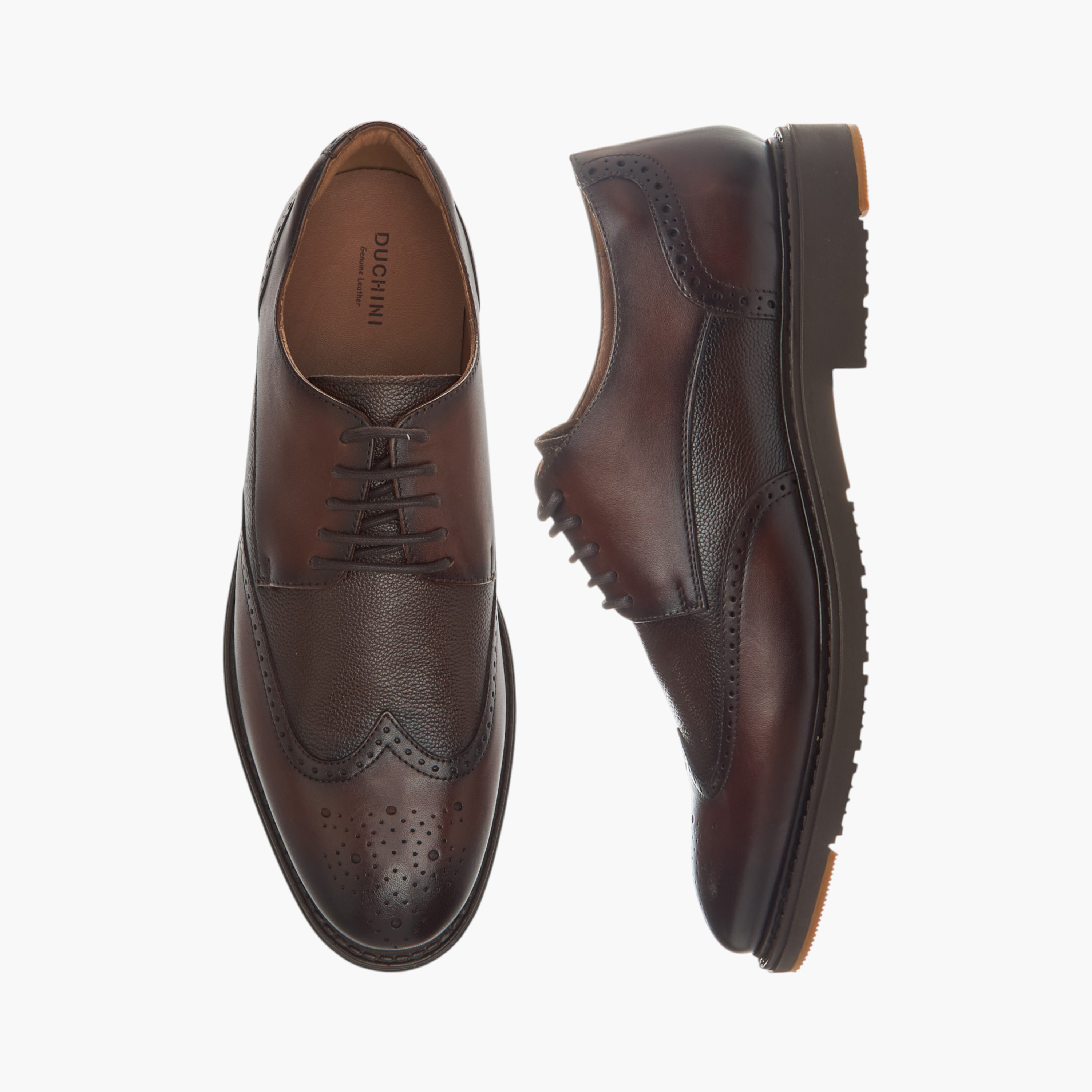 حذاء ديربي جلد بارز الملمس برباط للرجال من دوتشيني-men-shoes-formalshoes-image-1