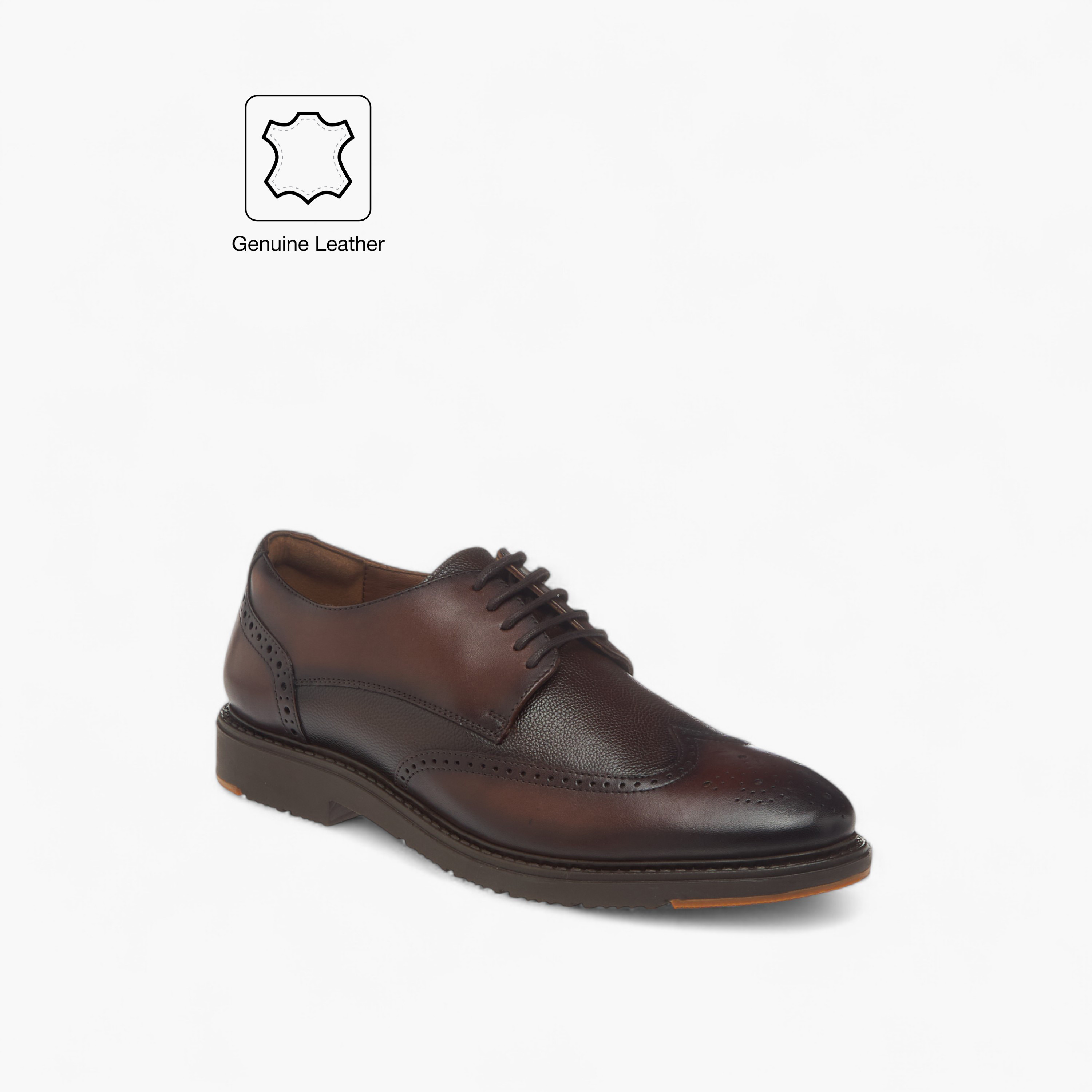 حذاء ديربي جلد بارز الملمس برباط للرجال من دوتشيني-men-shoes-formalshoes-image-2