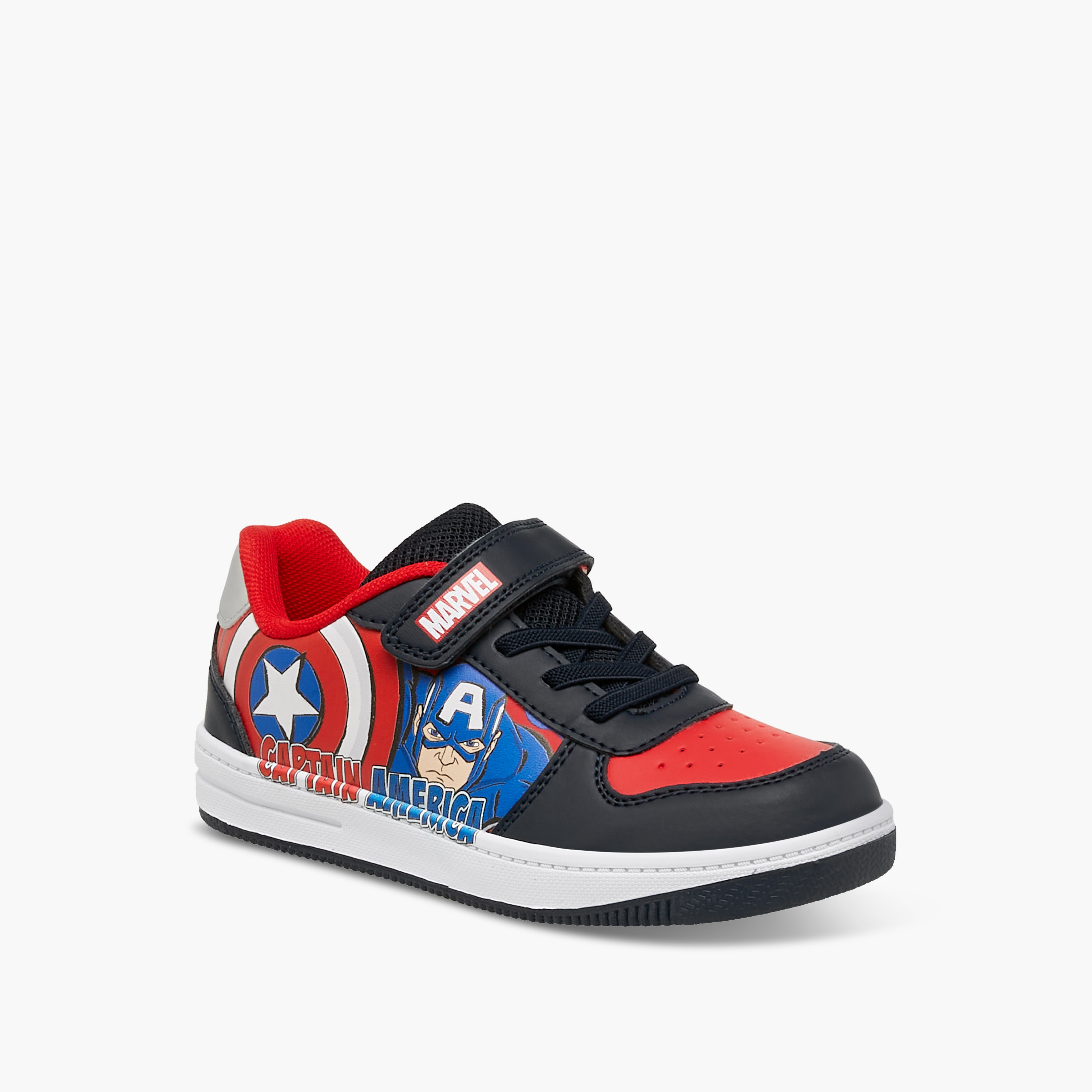 حذاء سنيكرز بشريط إغلاق لاصق وطبعات من مارفل-boys-shoes-sneakers-image-2