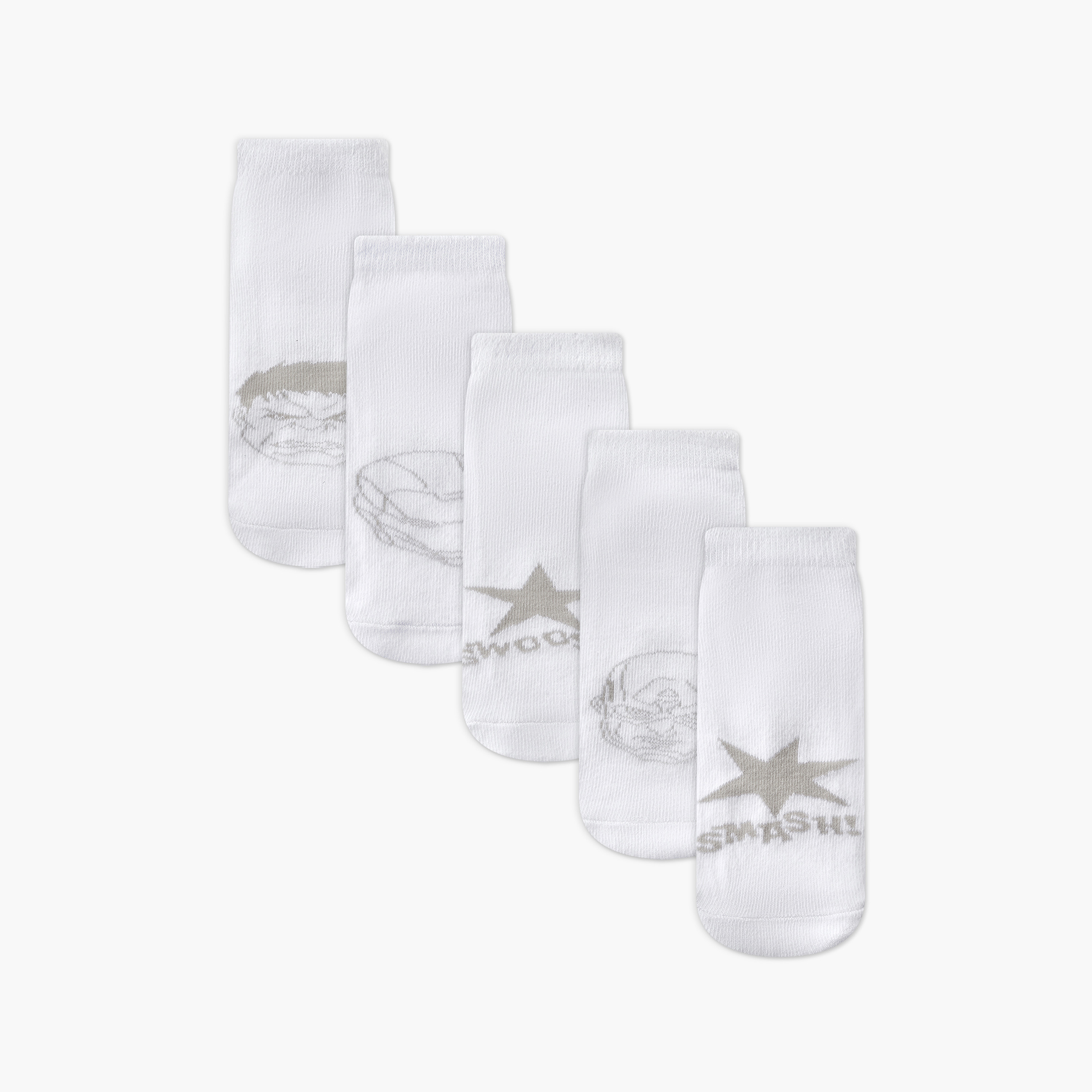 طقم جوارب مارفل للأولاد قصيرة مريحة عدد 5-boys-accessories-socks-image-1