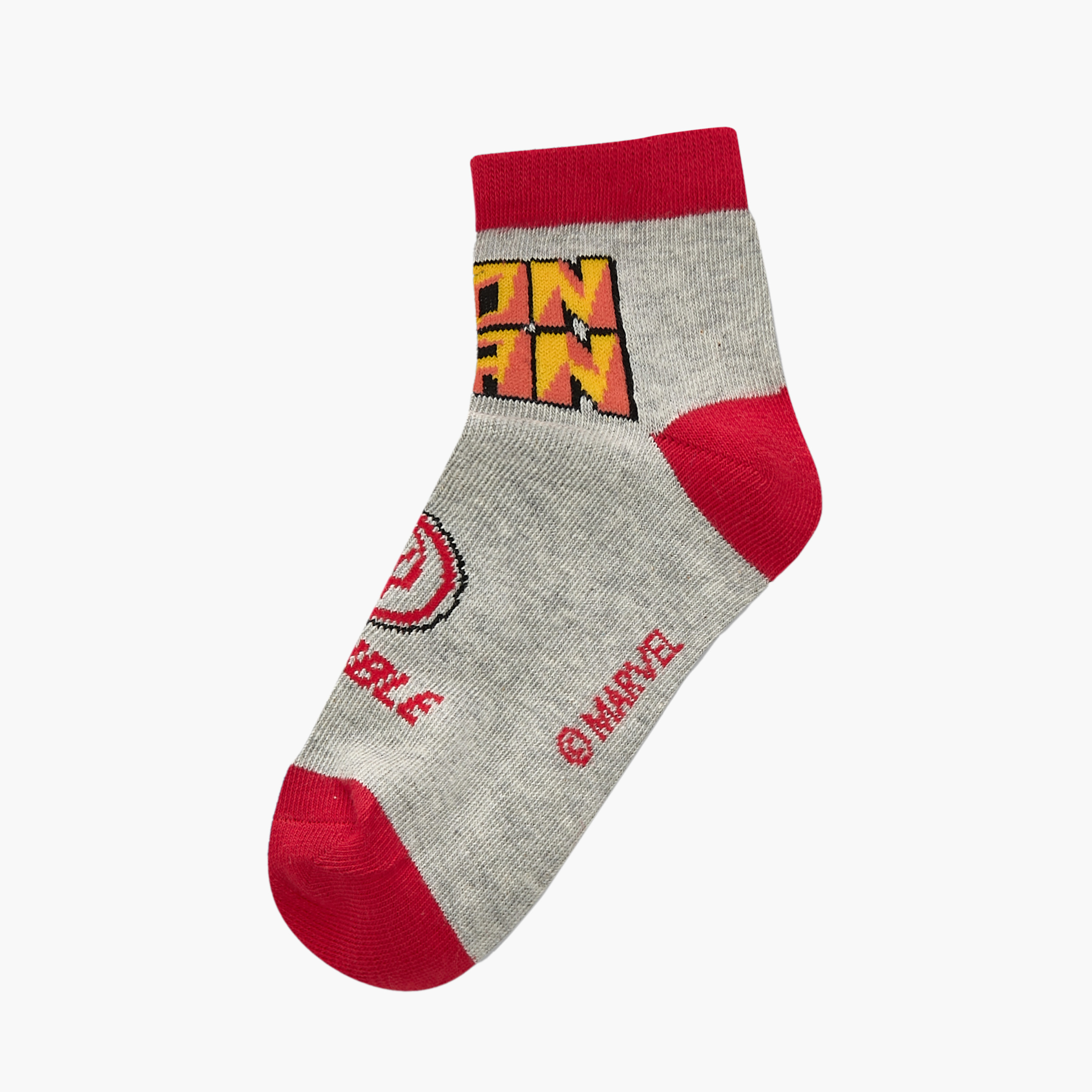 Avengers Detail Ankle Length Socks - Set of 3-boys-accessories-socks-image-2