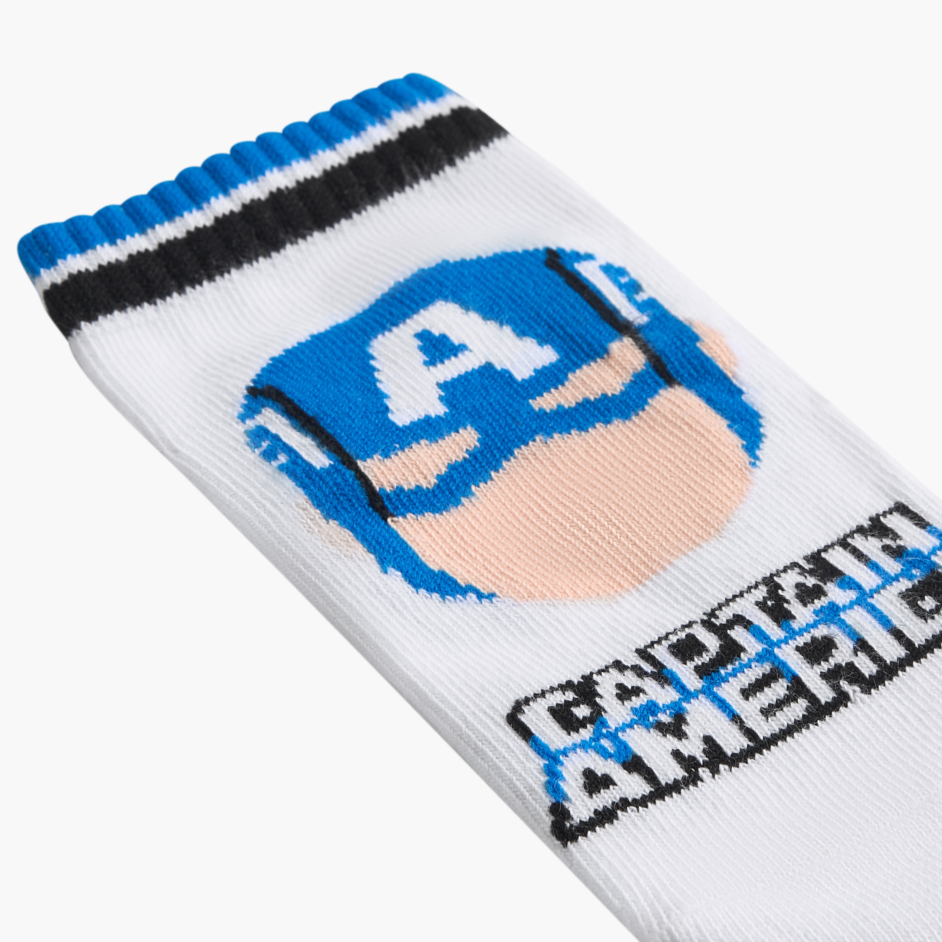 Captain American Print Non-Terry Ankle Length Socks - Set of 3-boys-accessories-socks-image-4