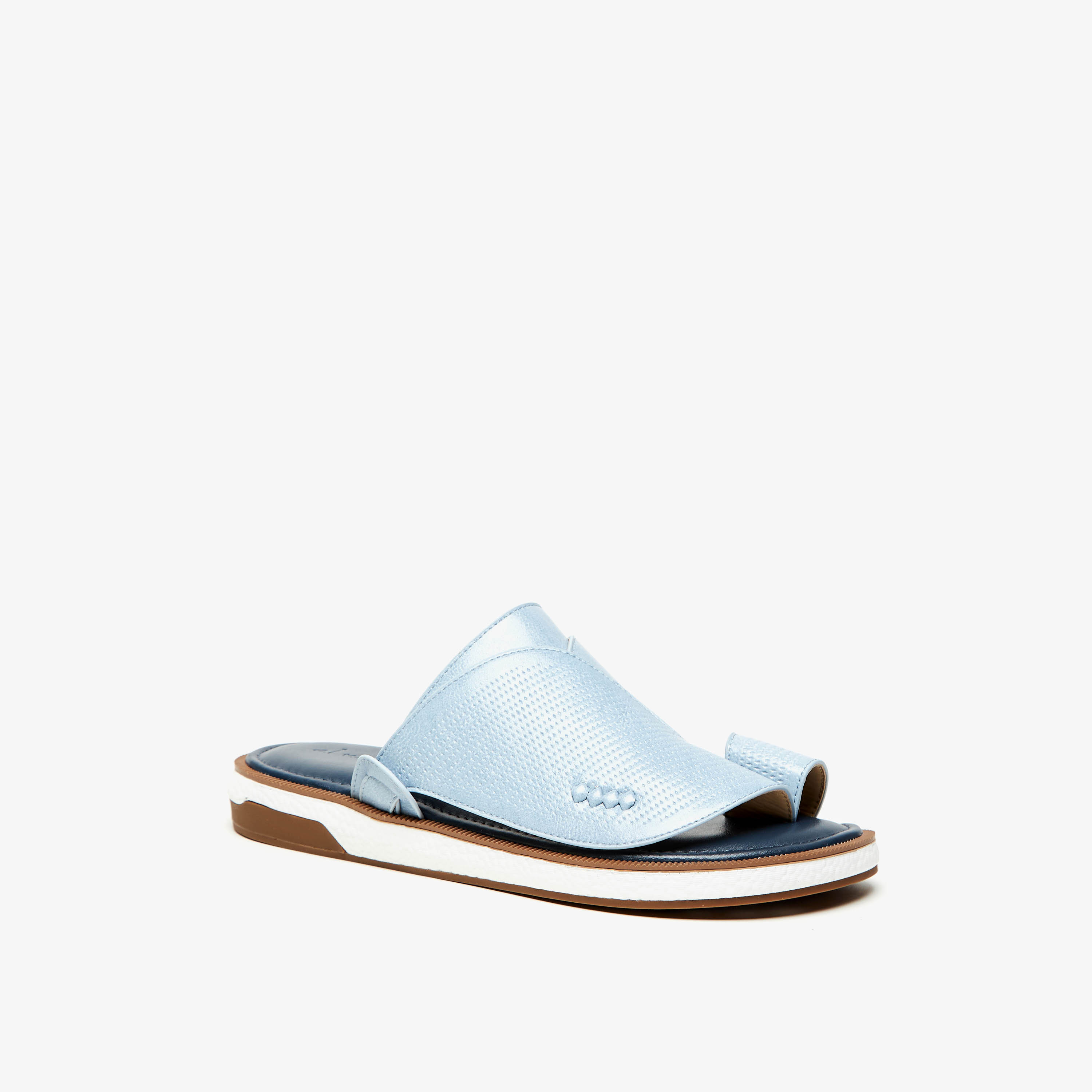 Al Waha Textured Slip-On Arabic Sandals-men-shoes-sandals-image-2