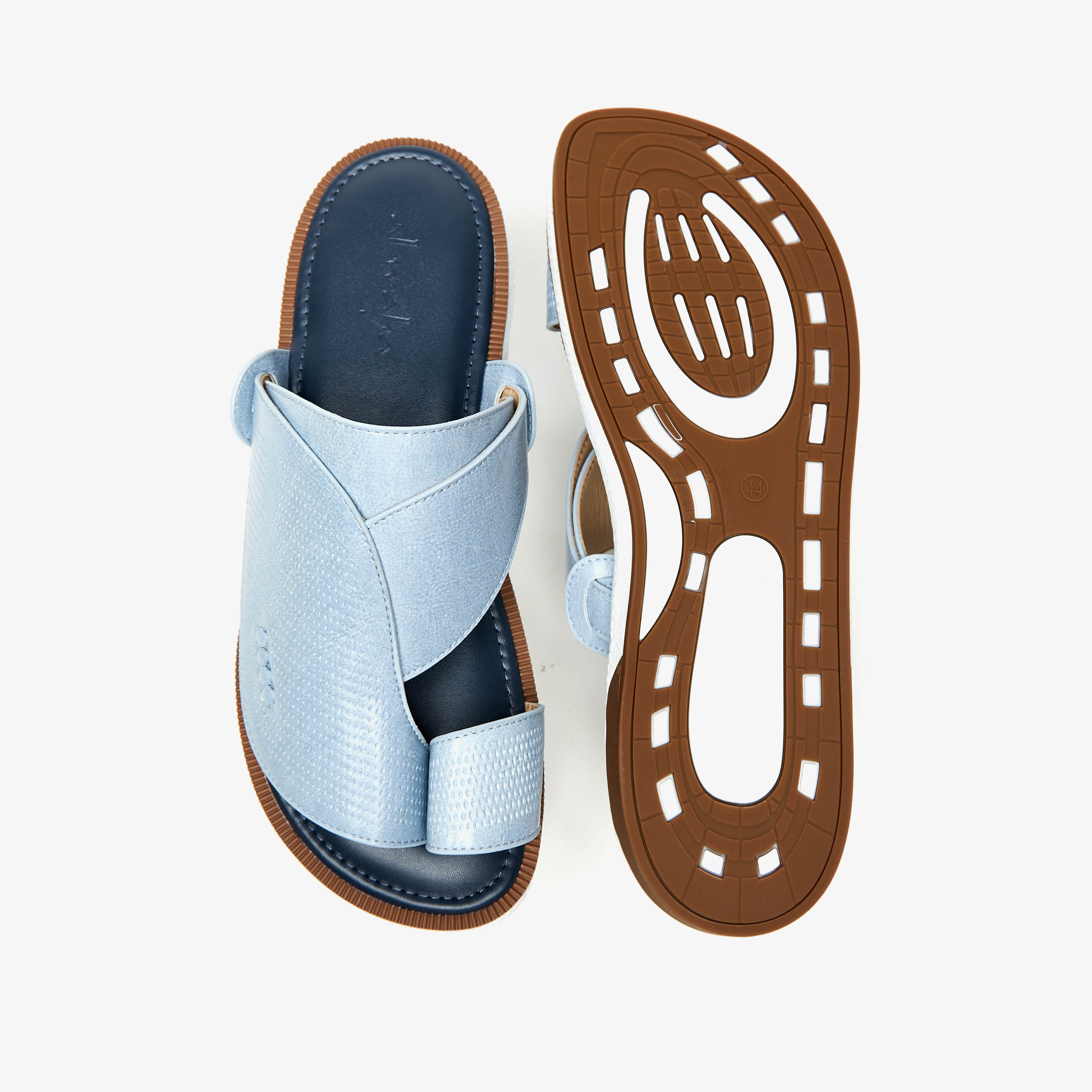 Al Waha Textured Slip-On Arabic Sandals-men-shoes-sandals-image-5