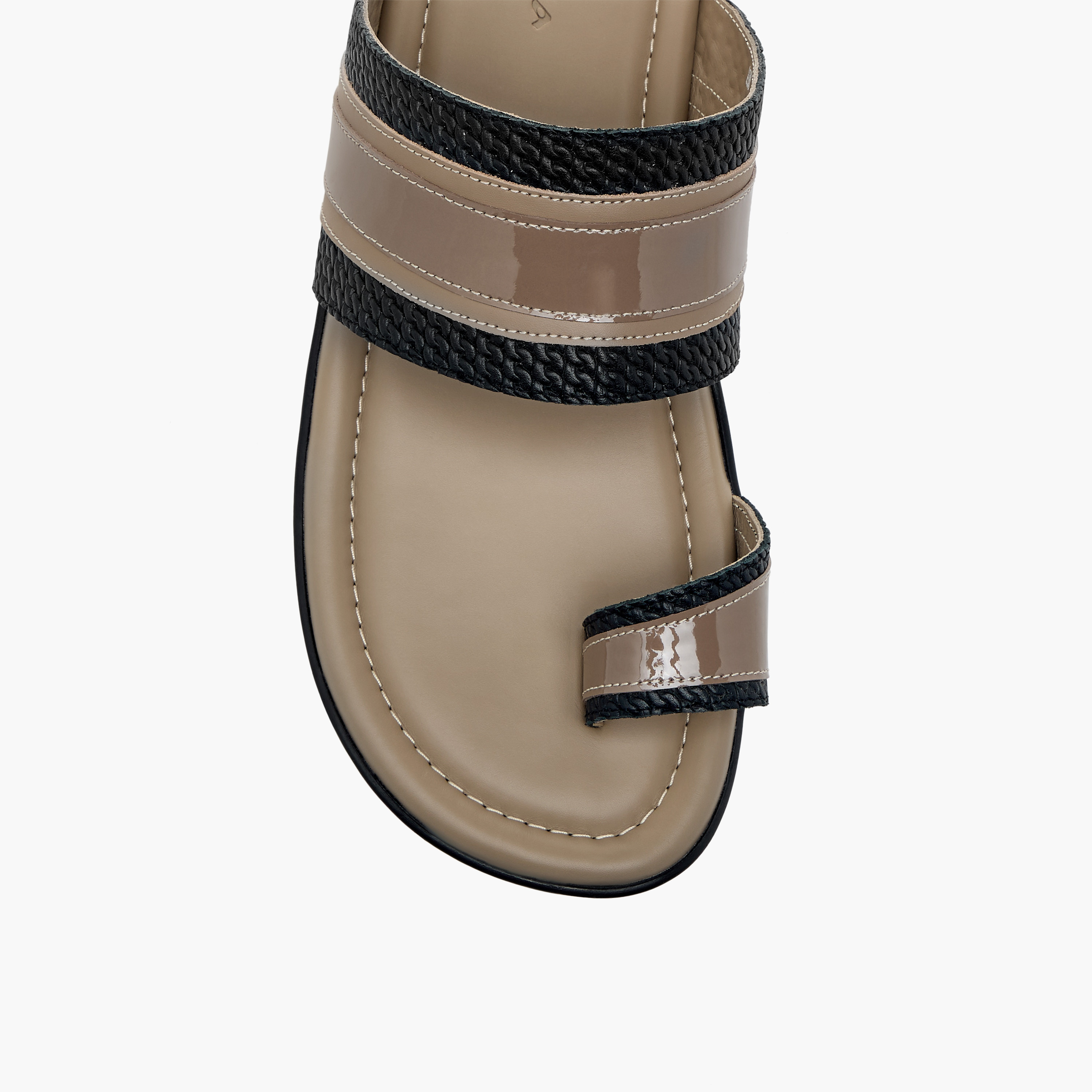 صندل عربي سهل الارتداء بارز الملمس بإصبع من الواحة-men-shoes-sandals-image-3