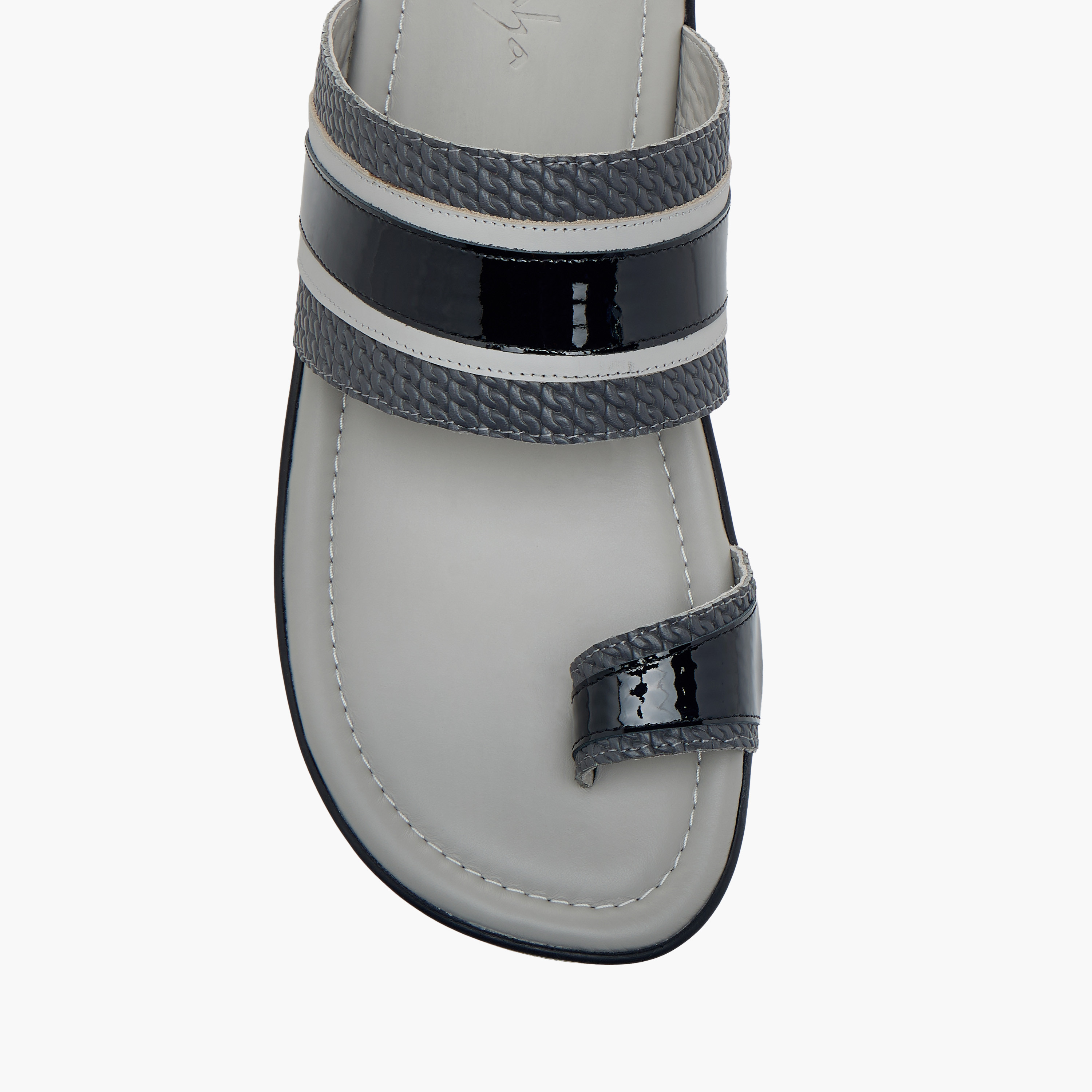 صندل عربي سهل الارتداء بارز الملمس بإصبع من الواحة-men-shoes-sandals-image-3