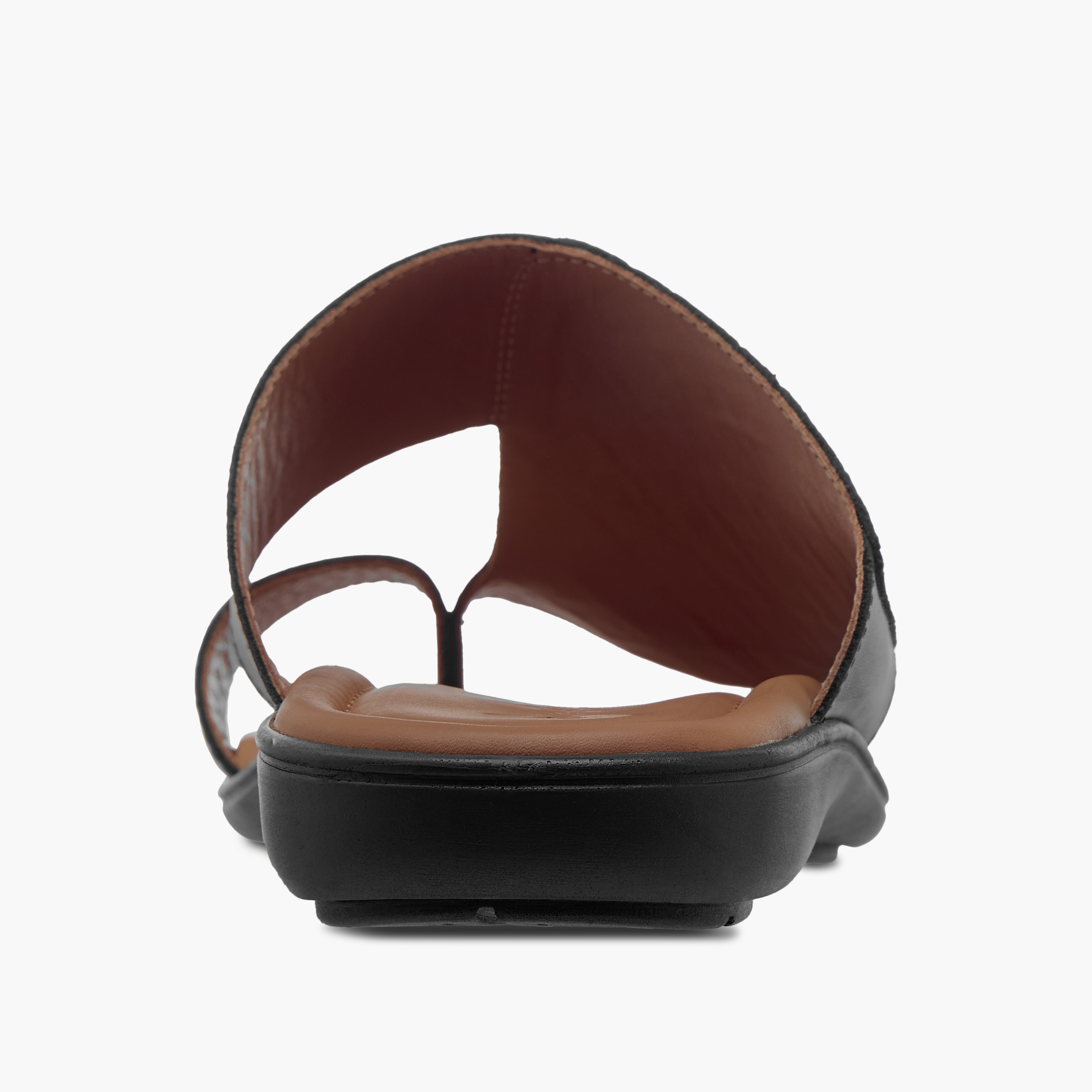 Al Waha Textured Slip-On Arabic Sandals with Toe Loop Detail-men-shoes-sandals-image-4