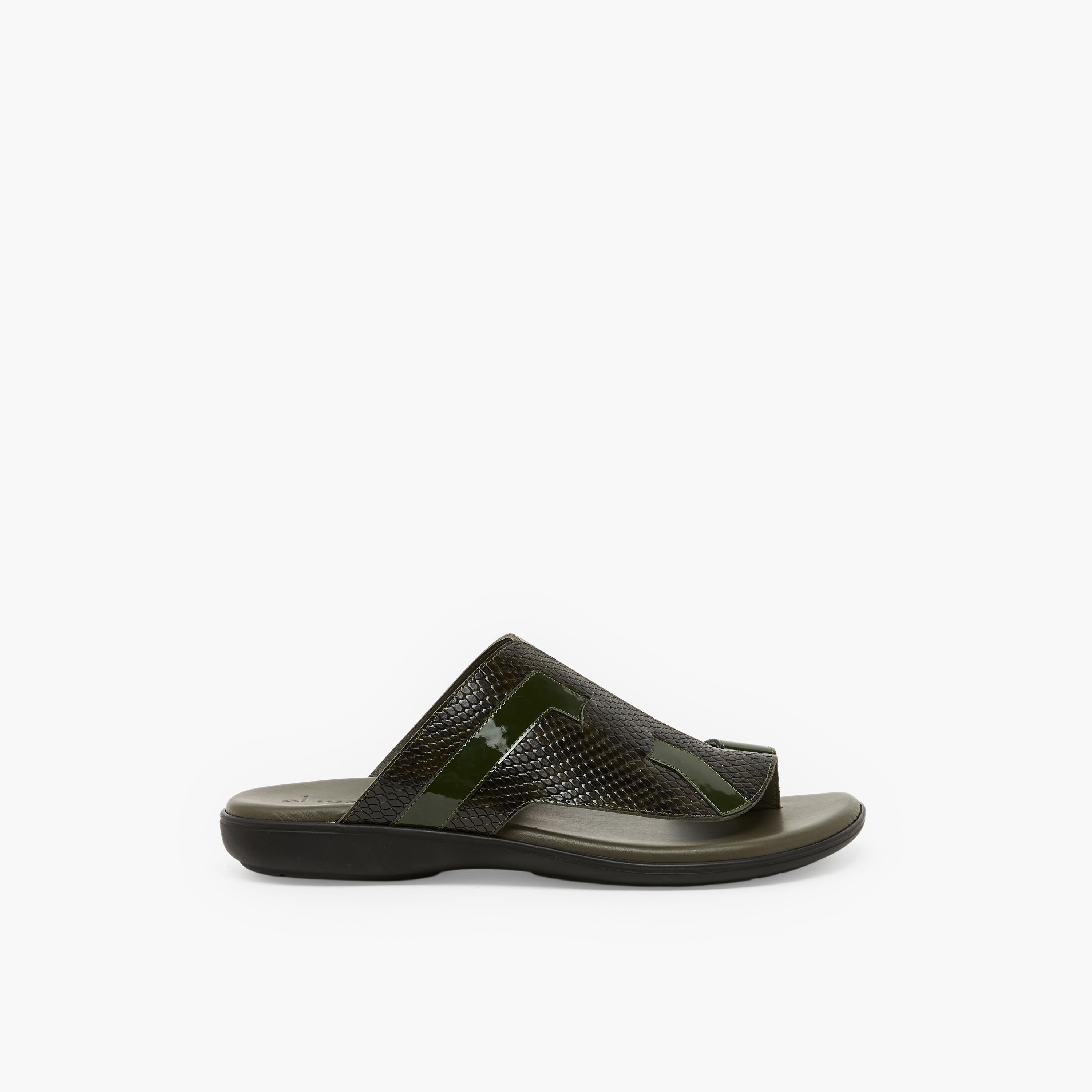 Al Waha Men Slip-On Leather Arabic Sandals-men-shoes-sandals-image-3