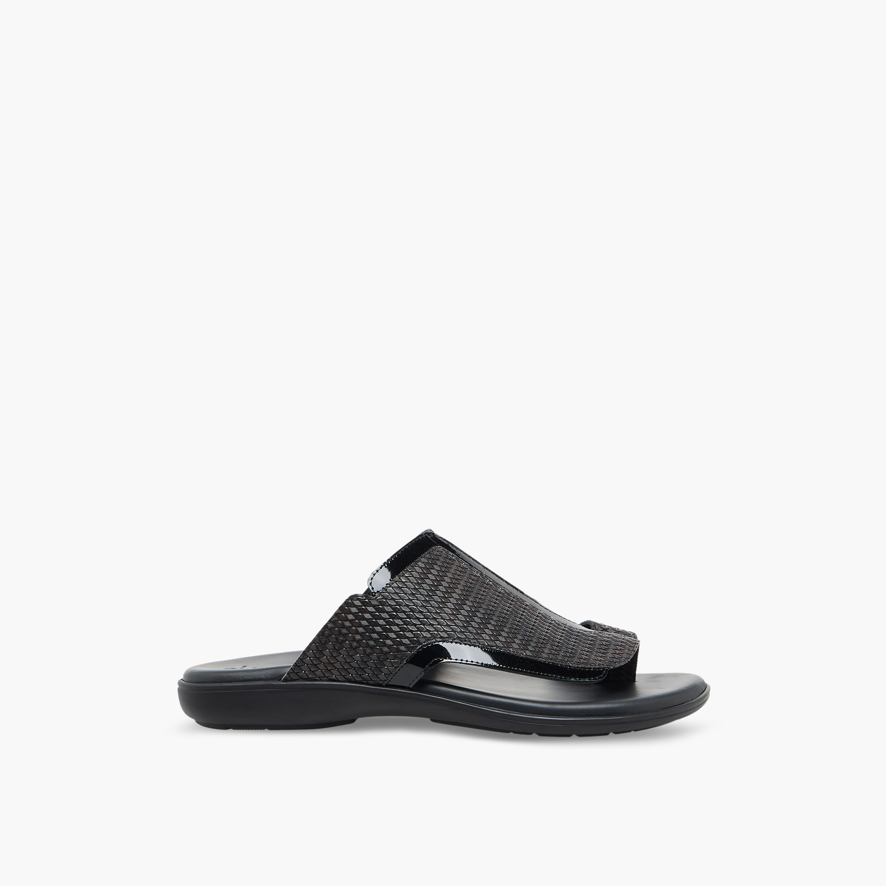 Al Waha Men Textured Leather Arabic Sandals-men-shoes-sandals-image-3