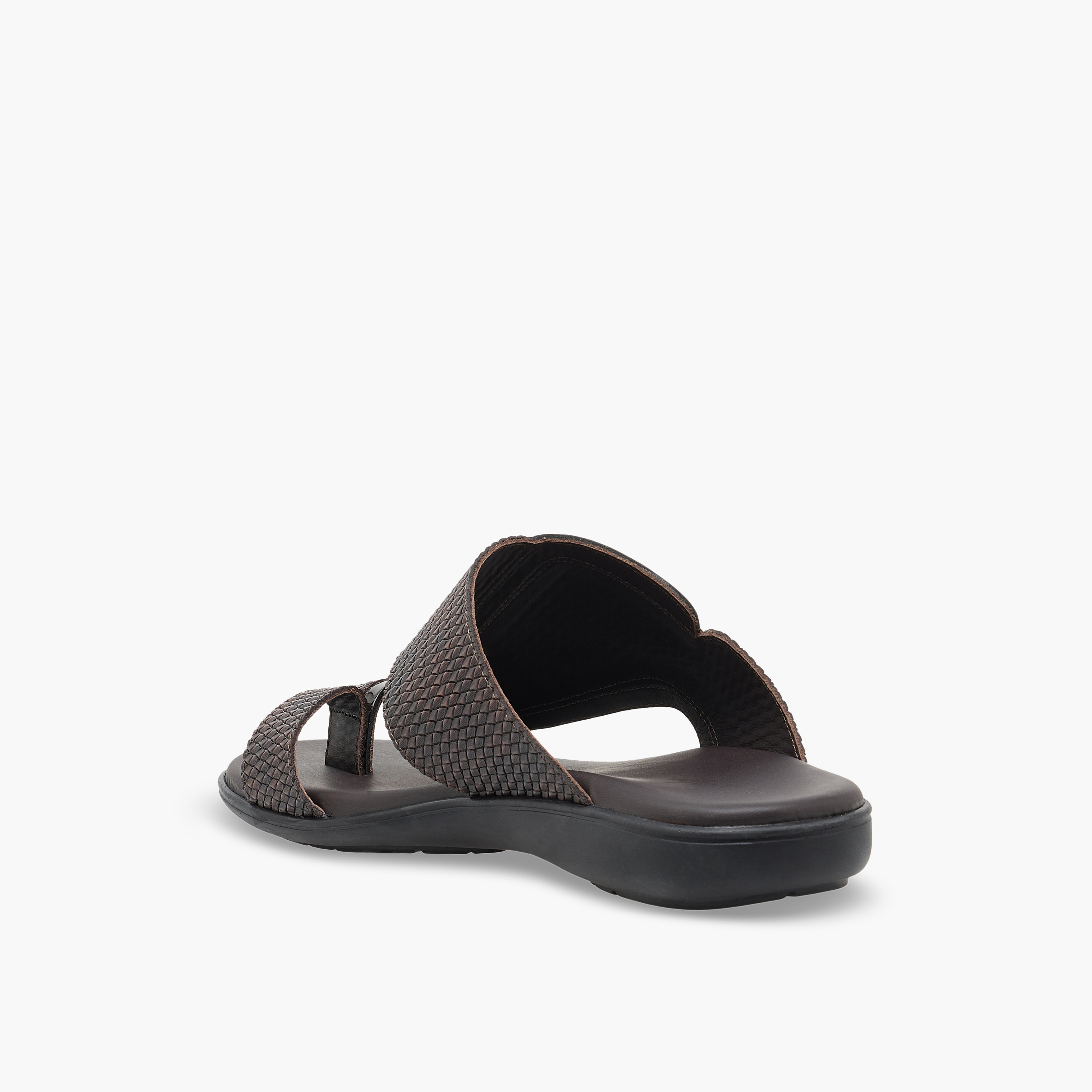 Al Waha Men Textured Leather Arabic Sandals-men-shoes-sandals-image-5