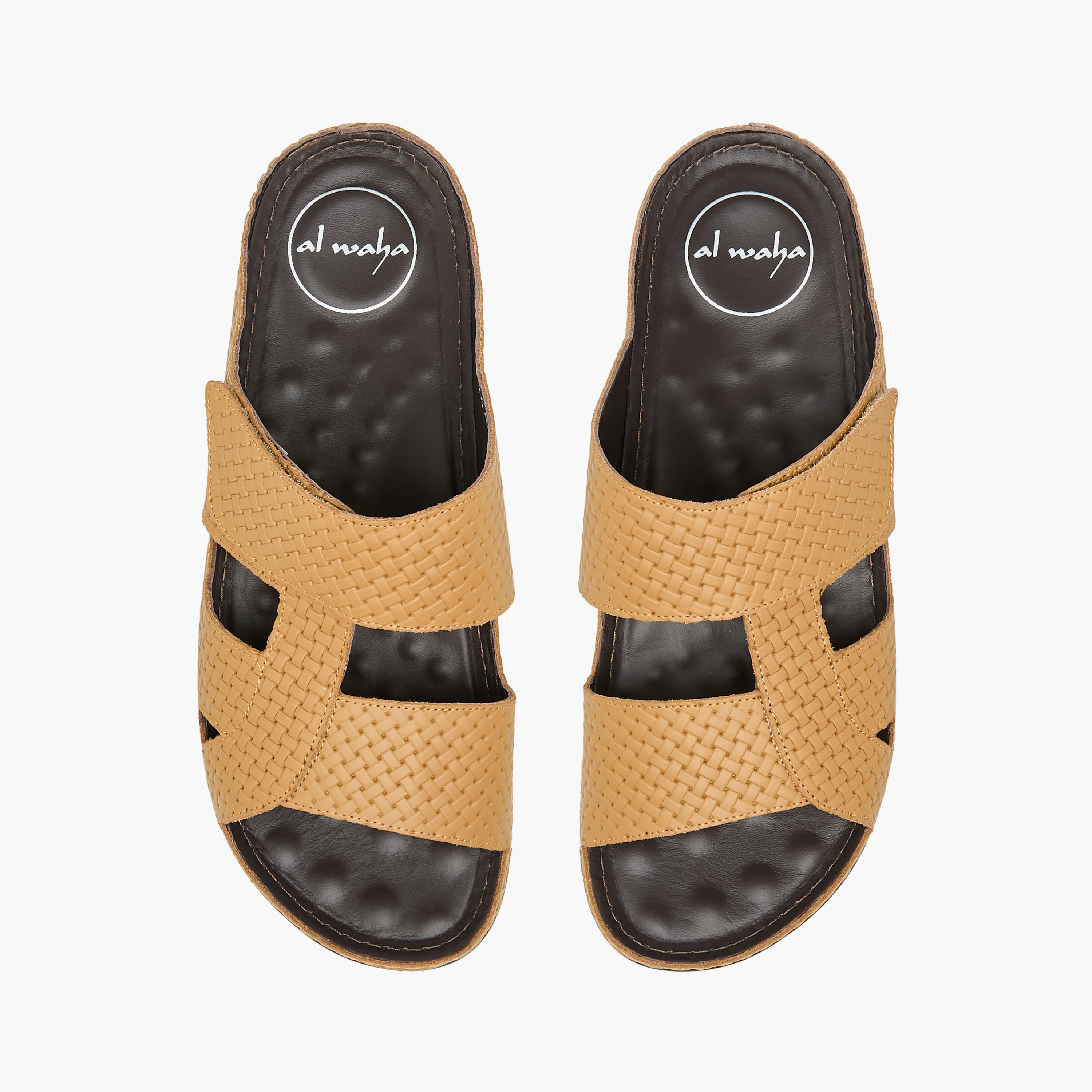 Al Waha Men Textured Arabic Sandals-men-shoes-sandals-image-1