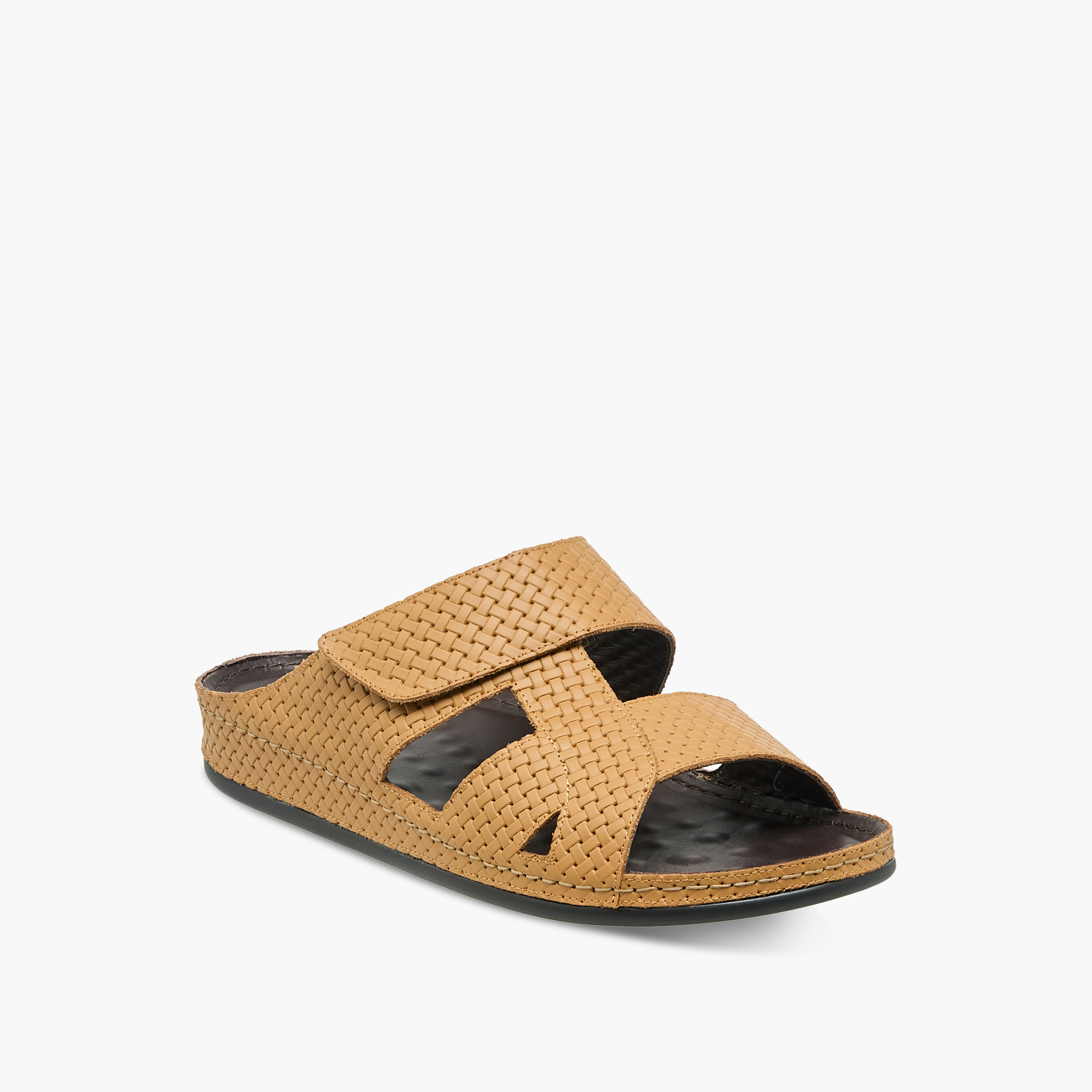Al Waha Men Textured Arabic Sandals-men-shoes-sandals-image-2