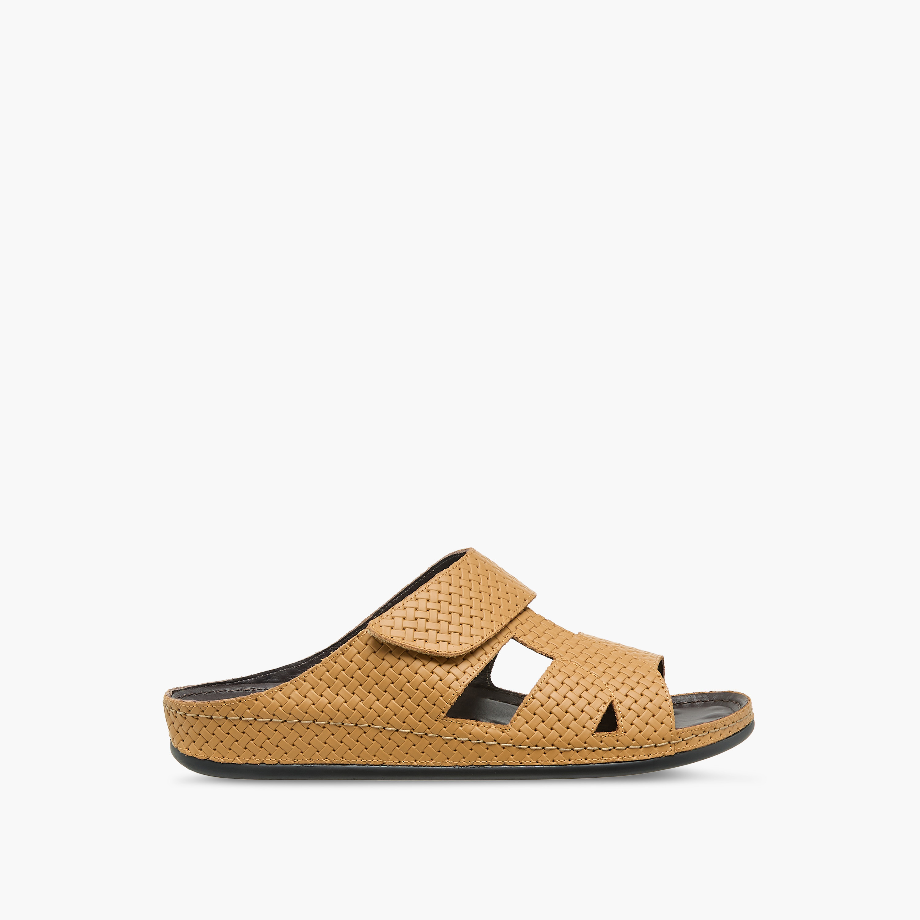 Al Waha Men Textured Arabic Sandals-men-shoes-sandals-image-3