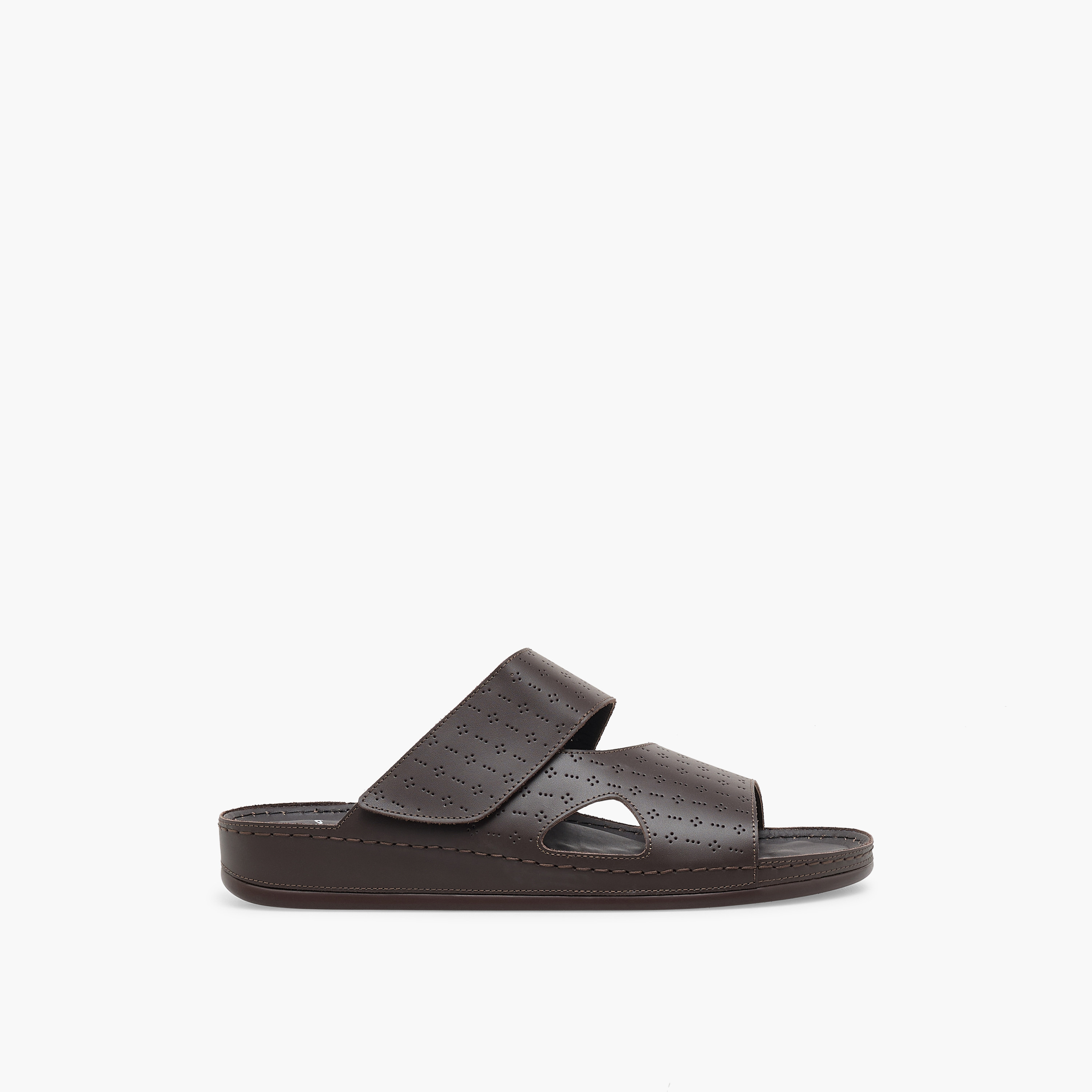 Al Waha Men Perforated Design Arabic Sandals-men-shoes-sandals-image-3