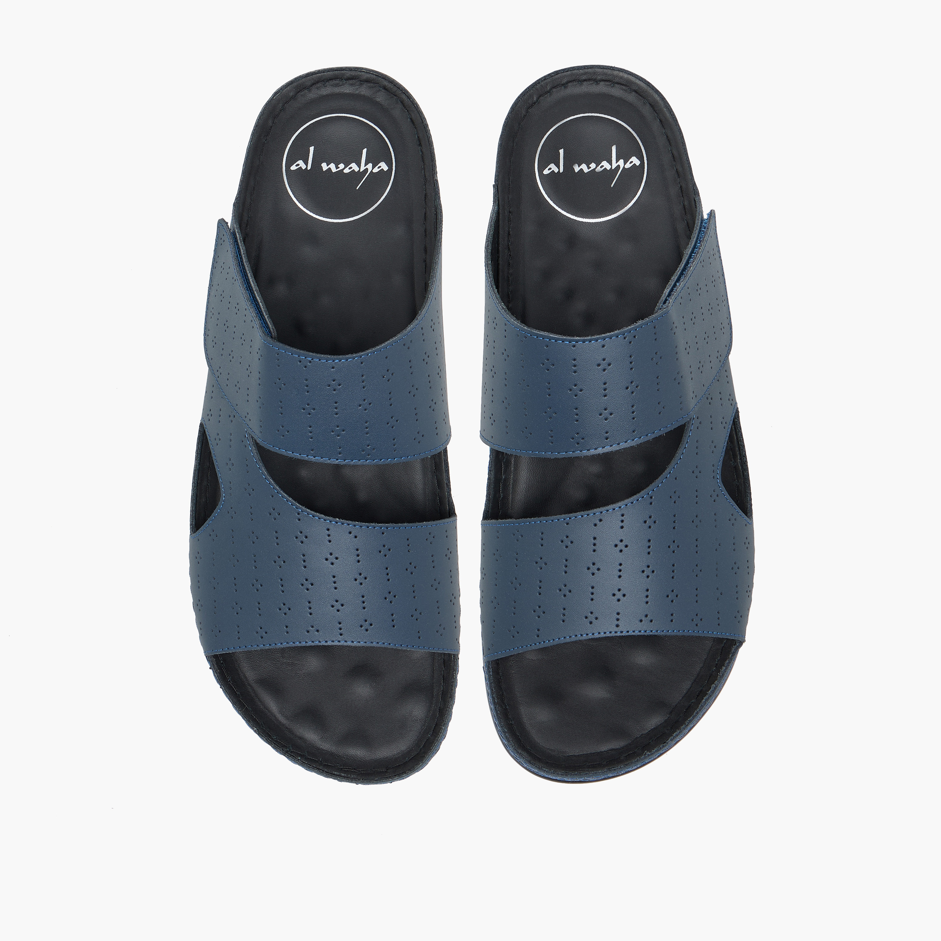 Al Waha Men Perforated Design Arabic Sandals-men-shoes-sandals-image-1