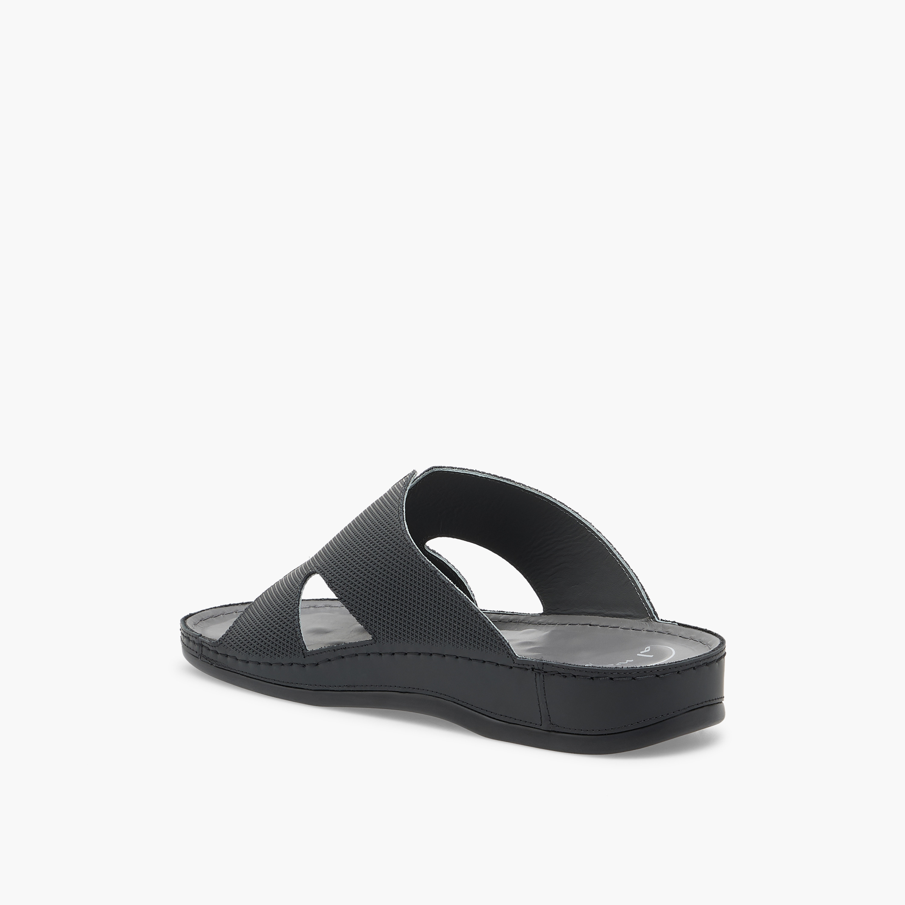 Al Waha Men Textured Leather Arabic Sandals-men-shoes-sandals-image-4