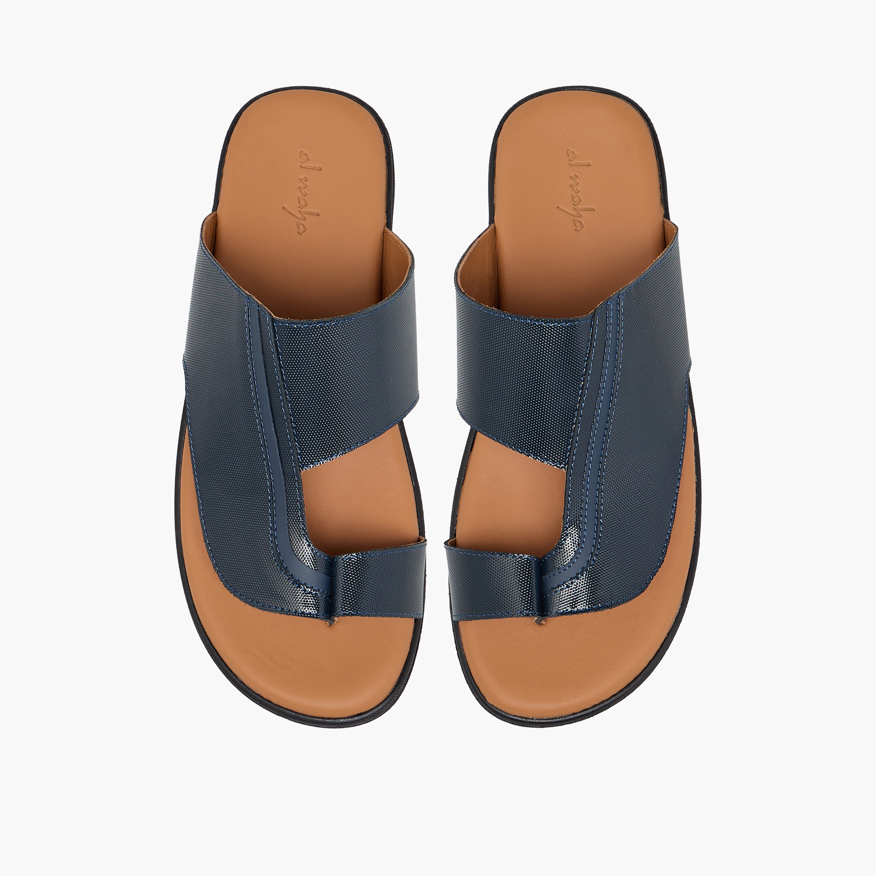 Al Waha Boys Slip-On Leather Arabic Sandals-boys-shoes-sandals-image-1