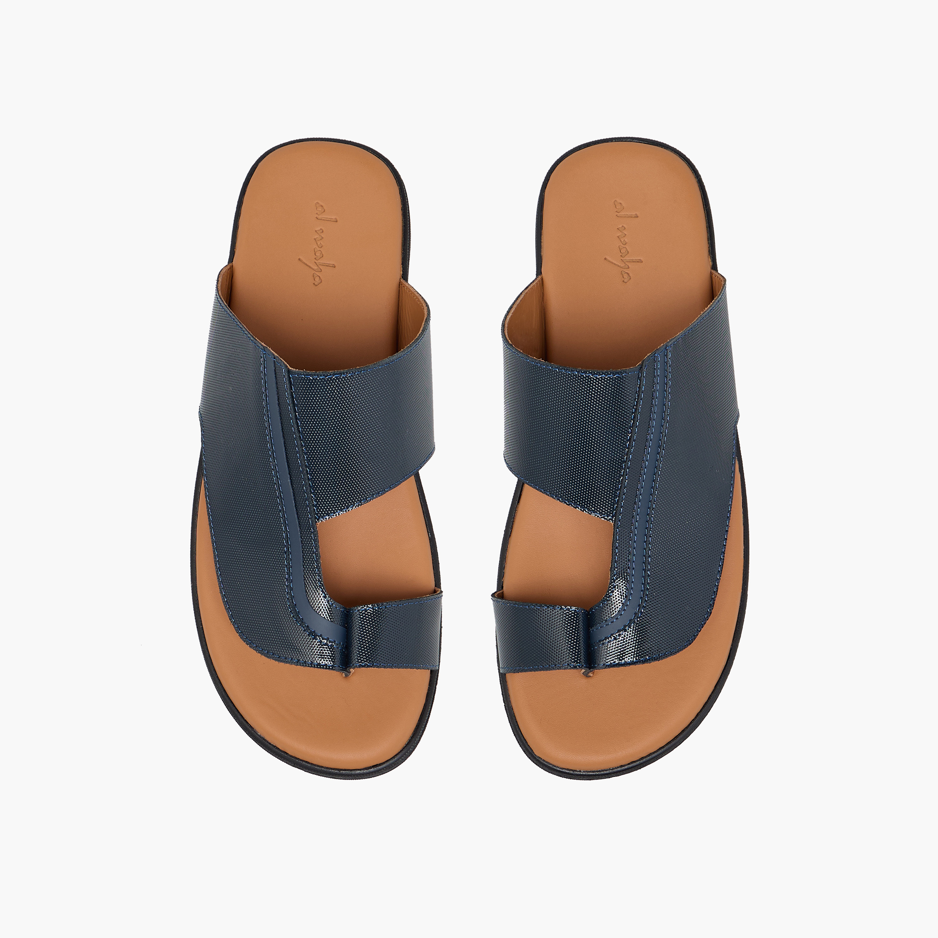 Al Waha Boys Slip-On Leather Arabic Sandals-boys-shoes-sandals-image-1