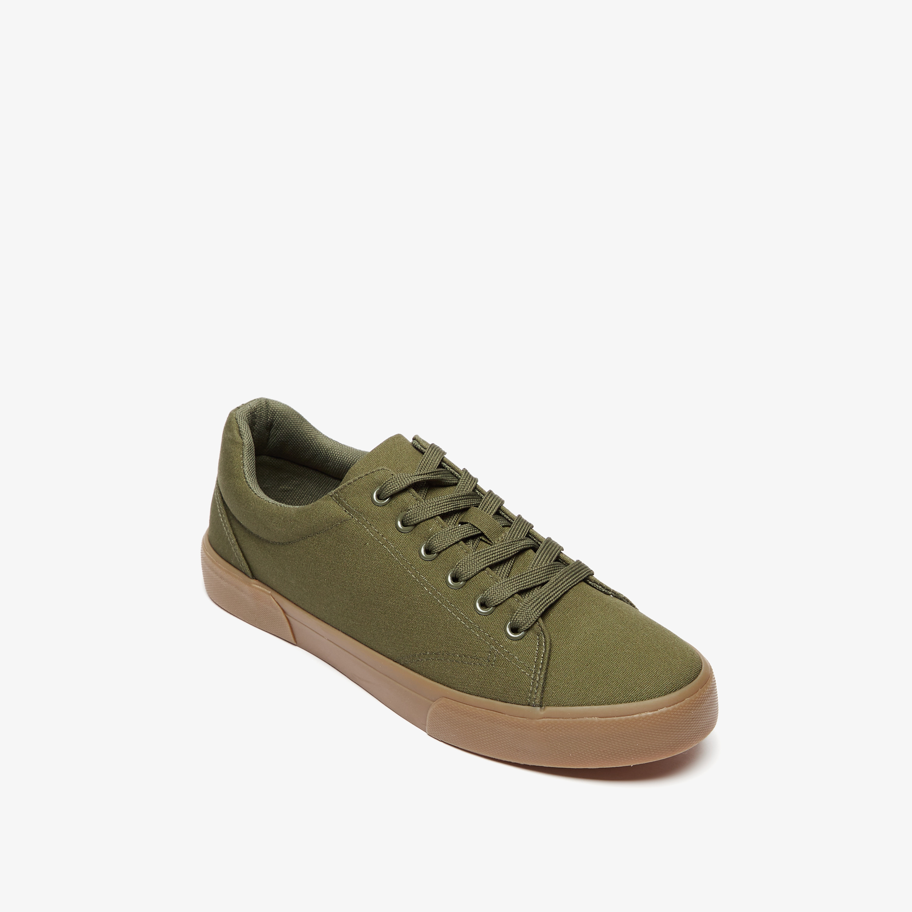 Canvas store shoes green