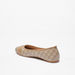 Celeste Monogram Print Slip-On Ballerina Shoes-Women%27s Ballerinas-thumbnail-1
