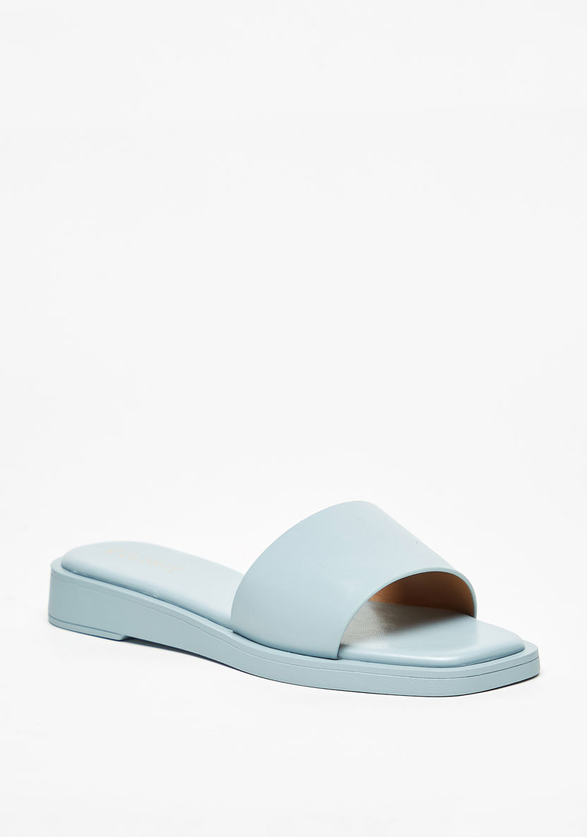 Celeste Women's Solid Slip-On Flatform Sandals-Women%27s Flat Sandals-image-0