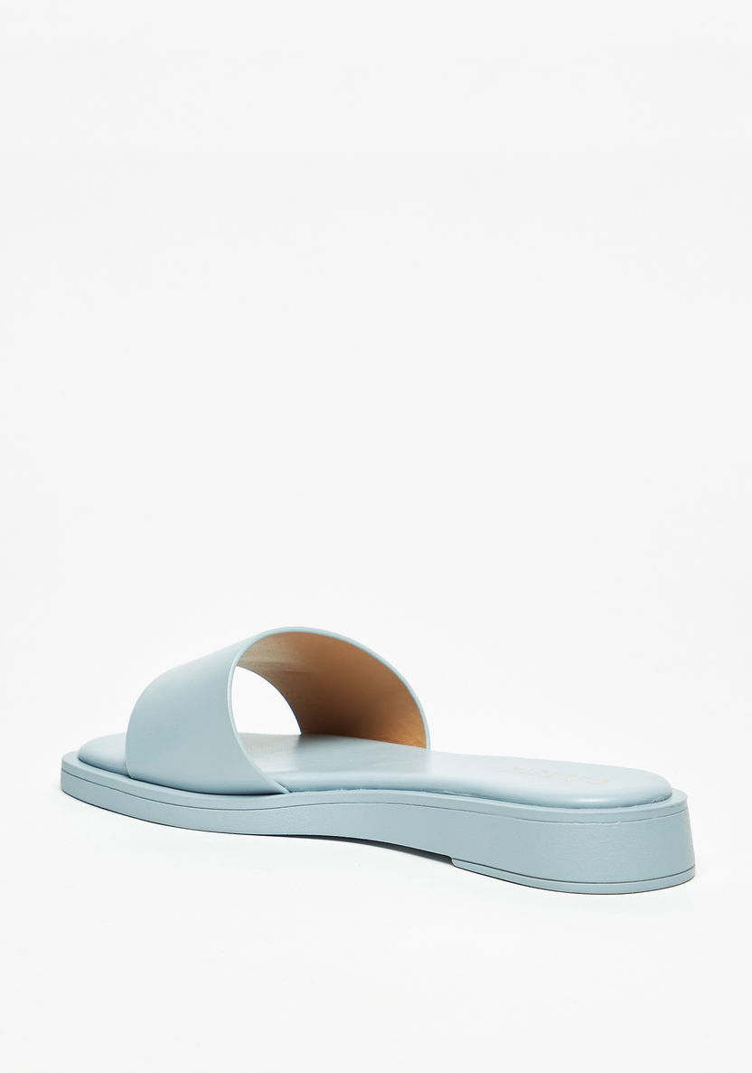Celeste Women's Solid Slip-On Flatform Sandals-Women%27s Flat Sandals-image-1