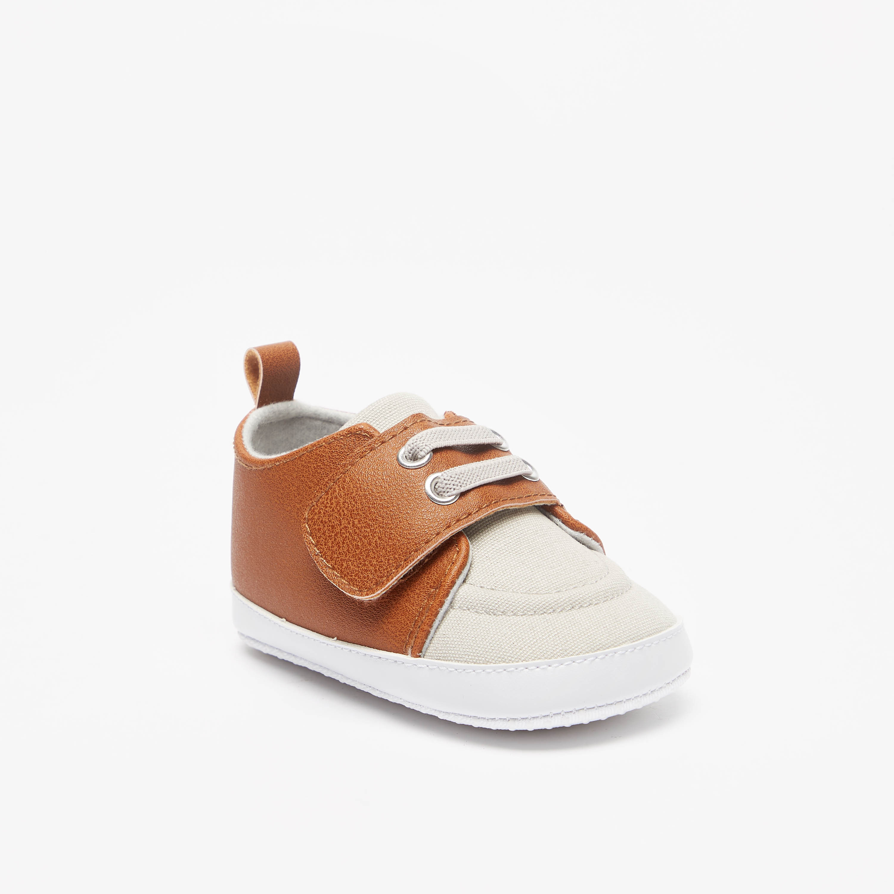 أبوات قوالب ملوّنة بشريط إغلاق-baby-boys-shoes-booties-image-1