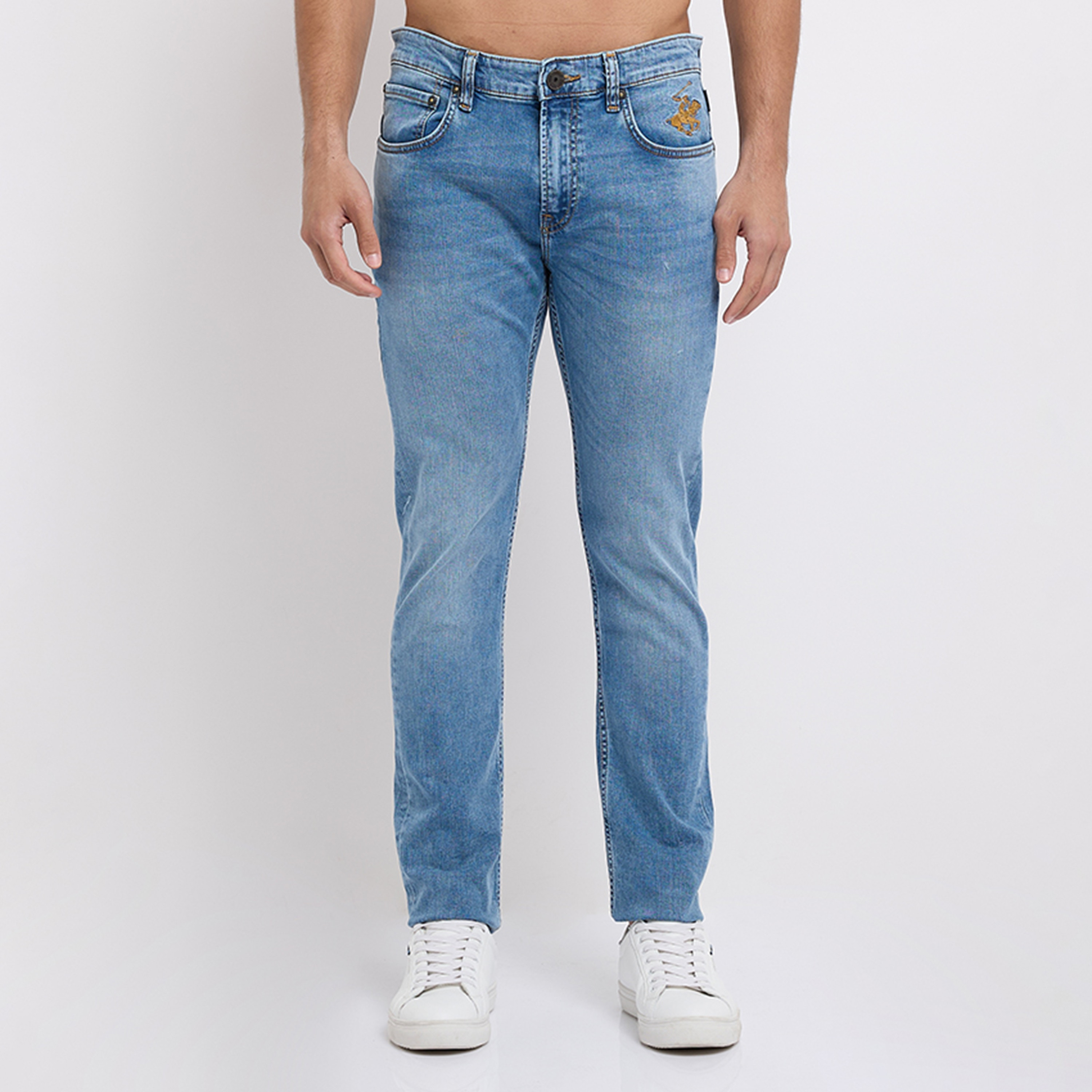 Beverly Hills Polo Club Skinny Fit 5 Pocket Mid-Rise Jeans-men-clothing-jeans-image-1