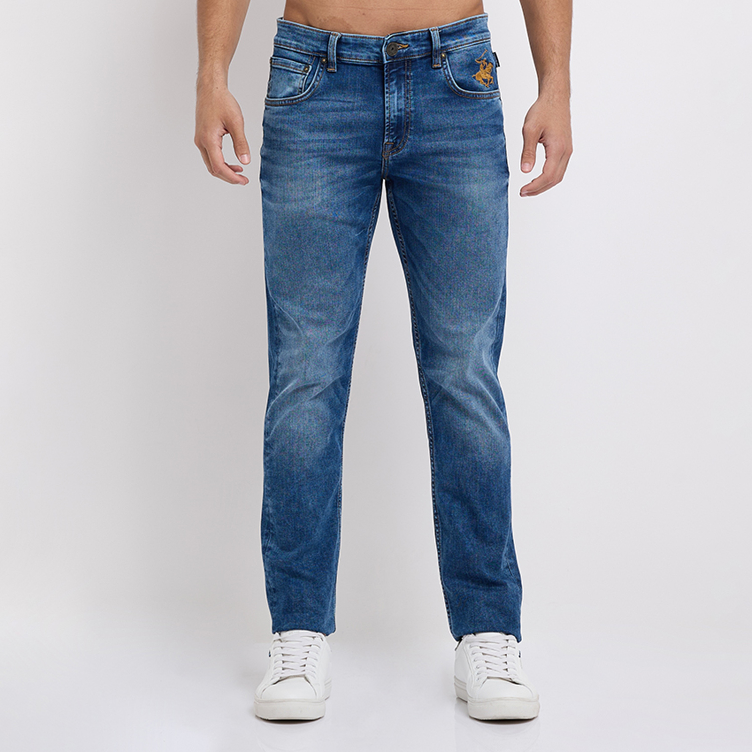 بنطال جينز بيفرلي هيلز بولو كلوب سكيني بخمسة جيوب باهت متوسط ​​الارتفاع-men-clothing-jeans-image-1