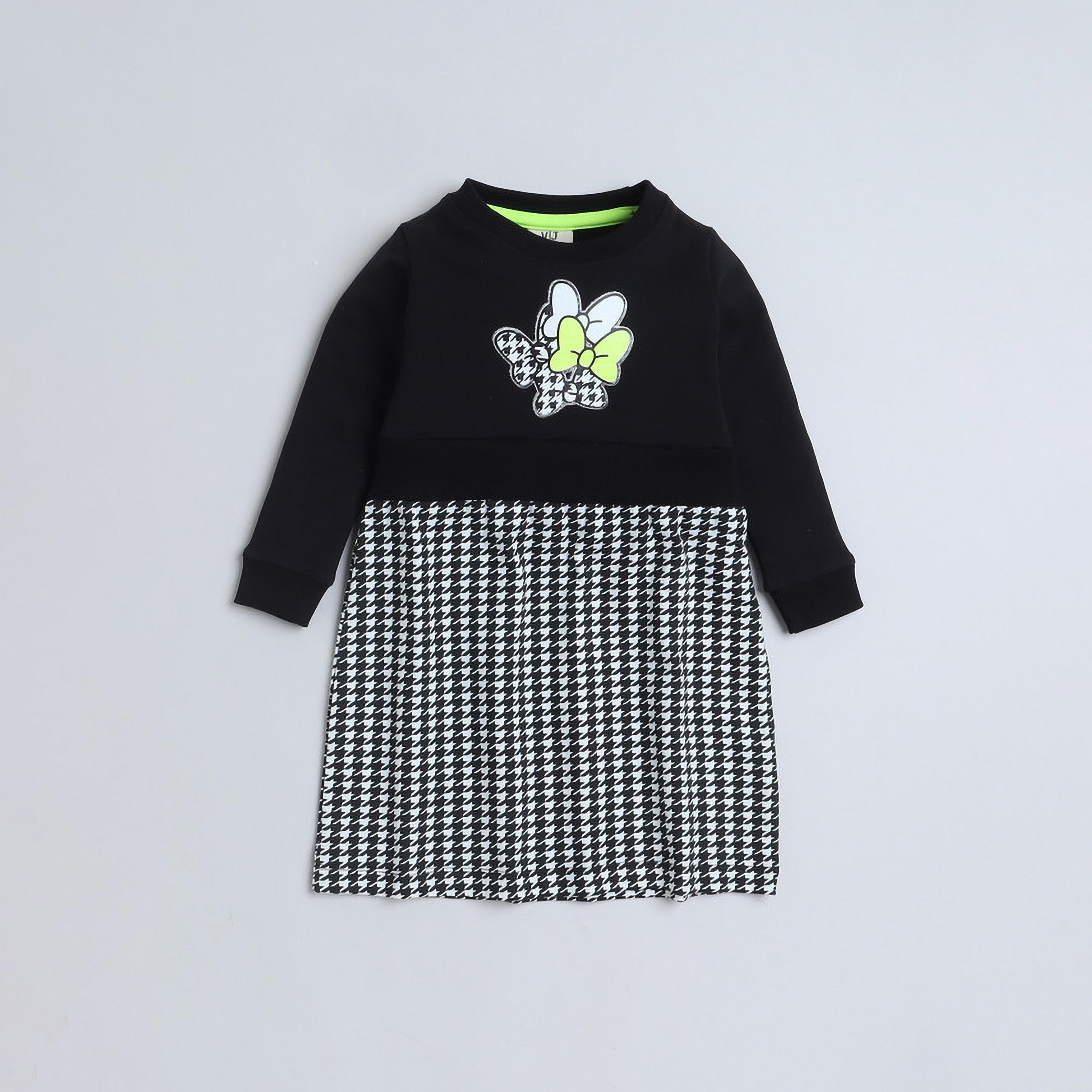 فستان مطبوع fأكمام طويلة من فيكتور اند جين-girls-clothing-dressesandjumpsuits-image-1
